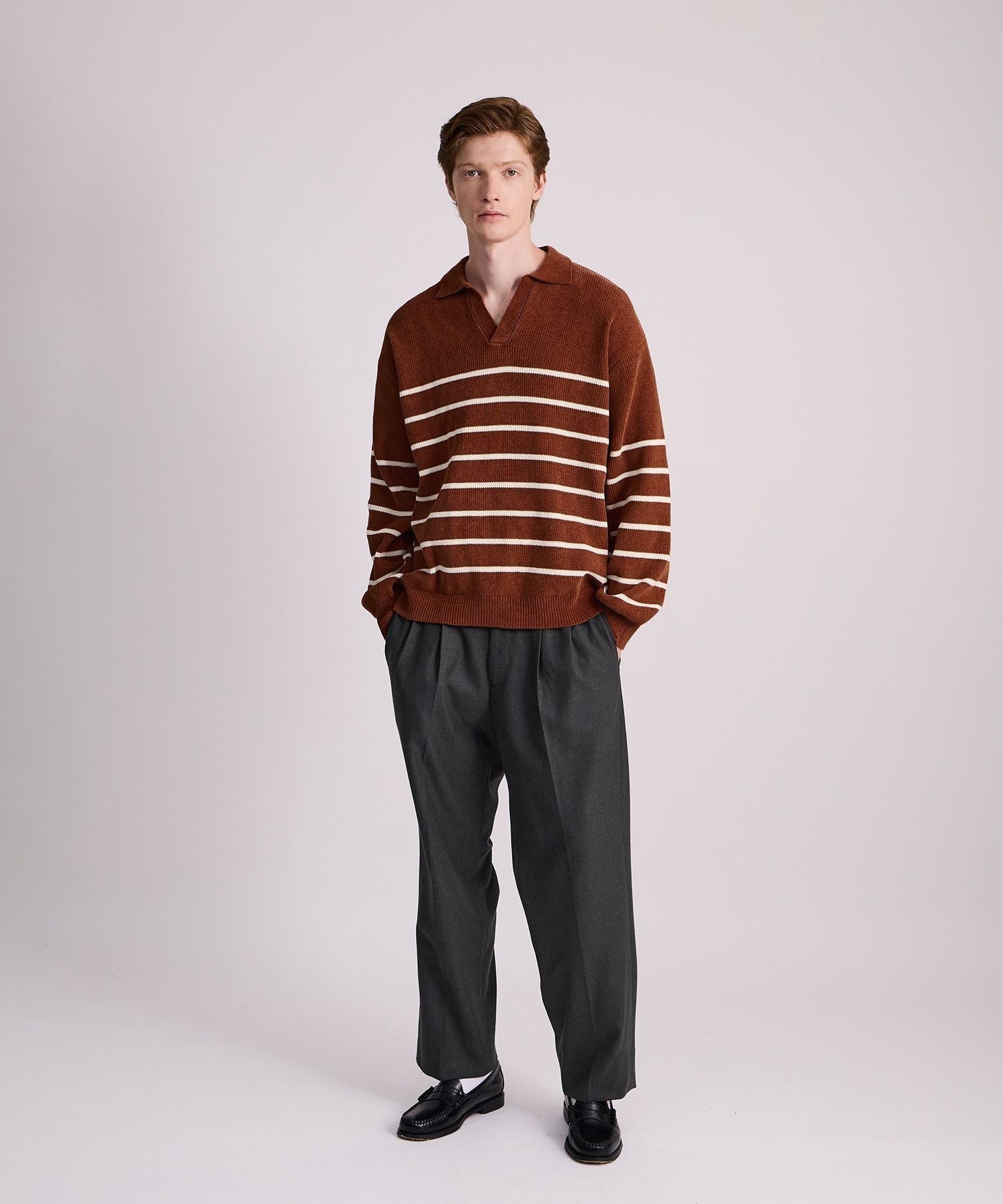 George Flannel Two Tuck Pants