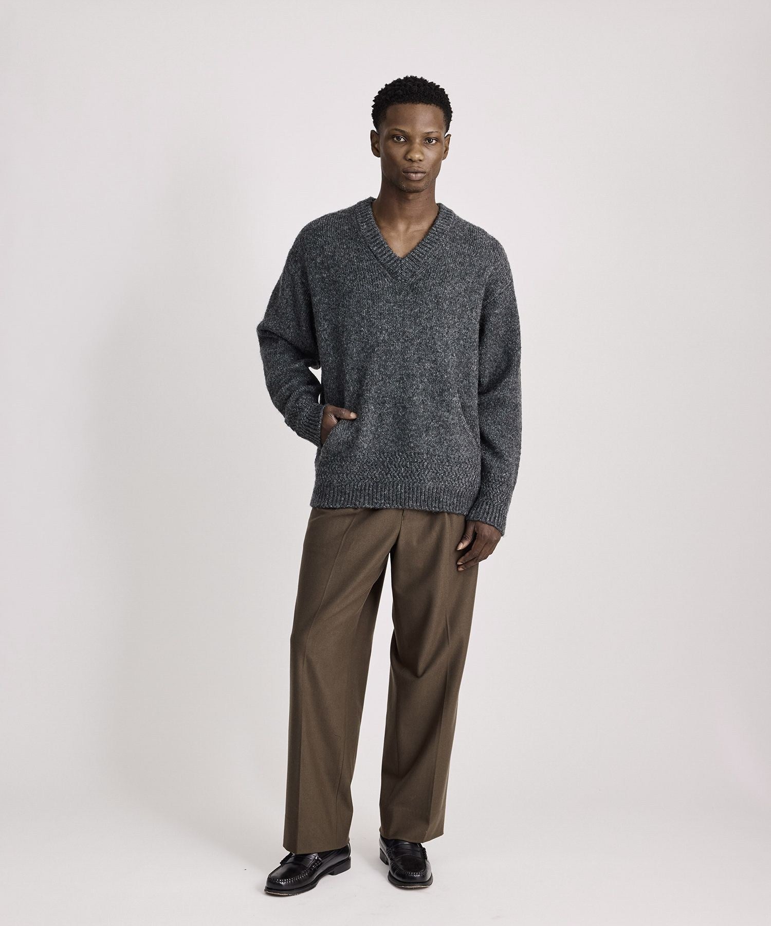 George Flannel Two Tuck Pants