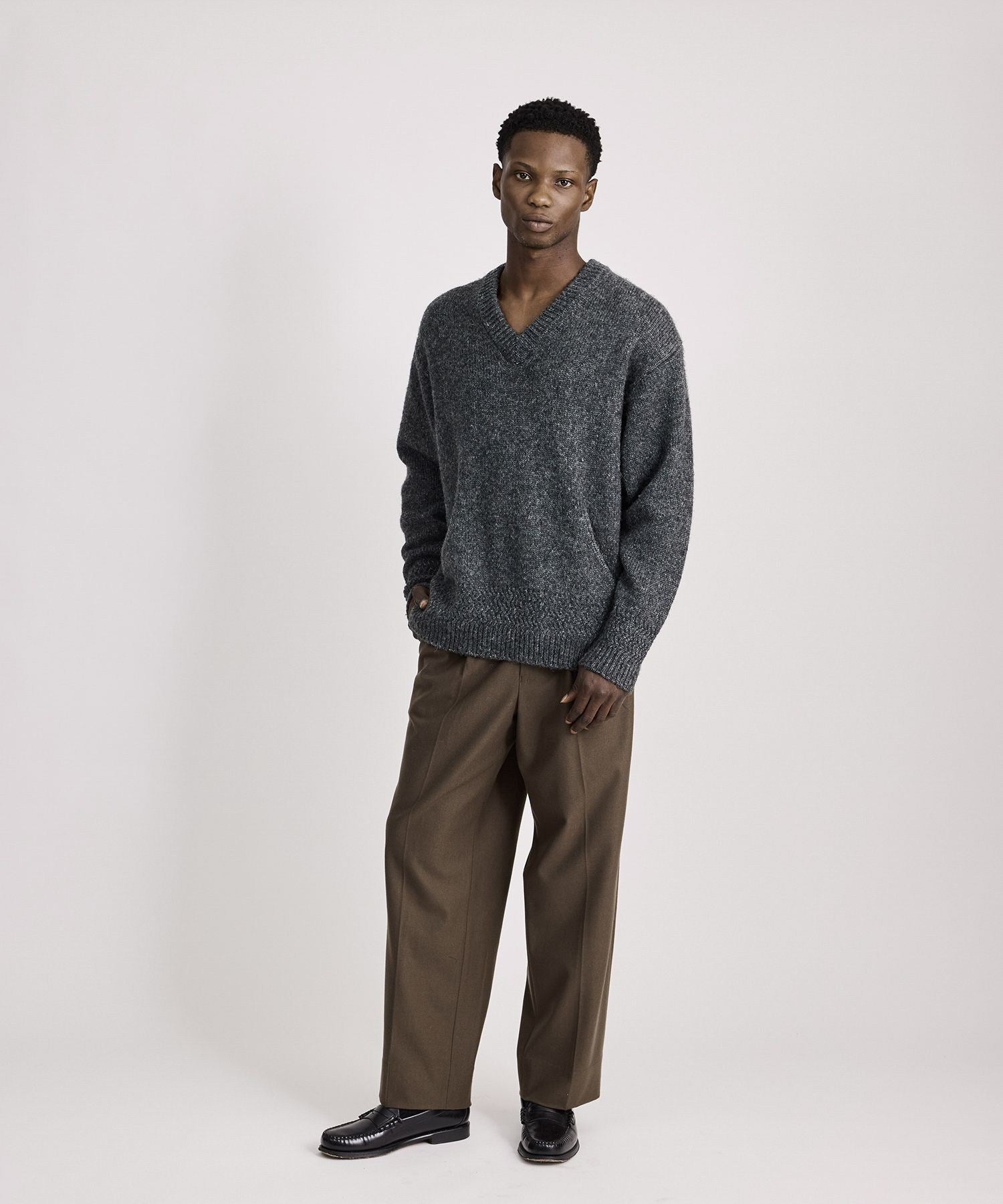 George Flannel Two Tuck Pants