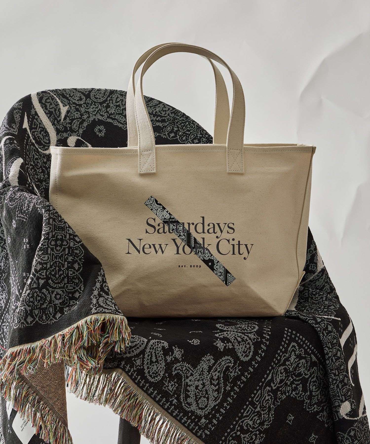 MIYAGIHIDETAKA x Saturdays NYC Bandana Slash Tote bag