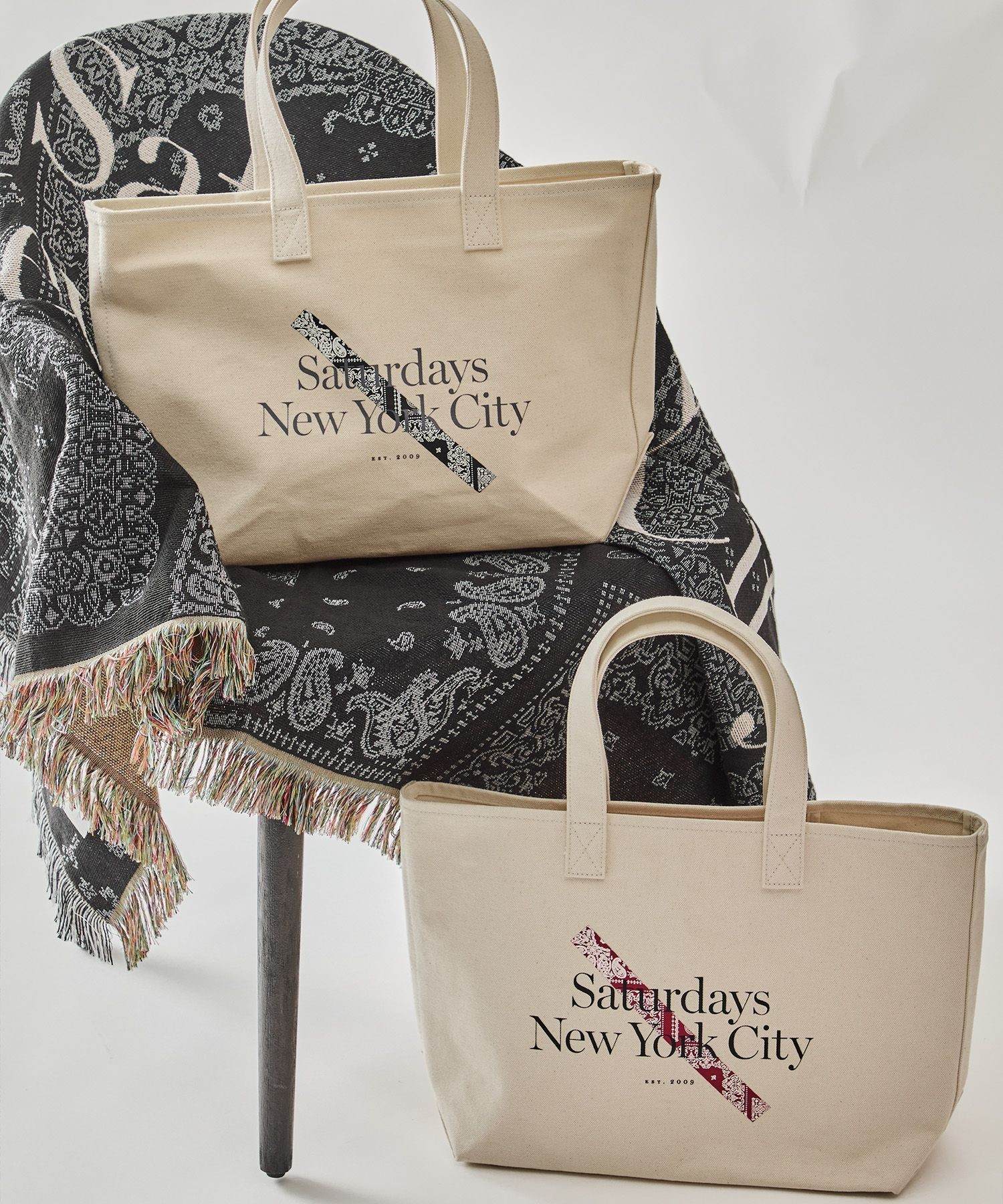 MIYAGIHIDETAKA x Saturdays NYC Bandana Slash Tote bag