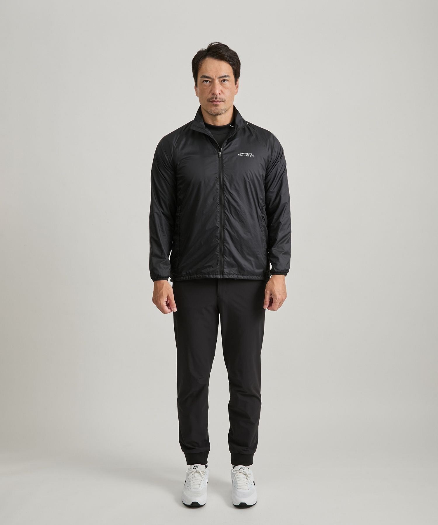 Punching Slash Logo Stretch Blouson