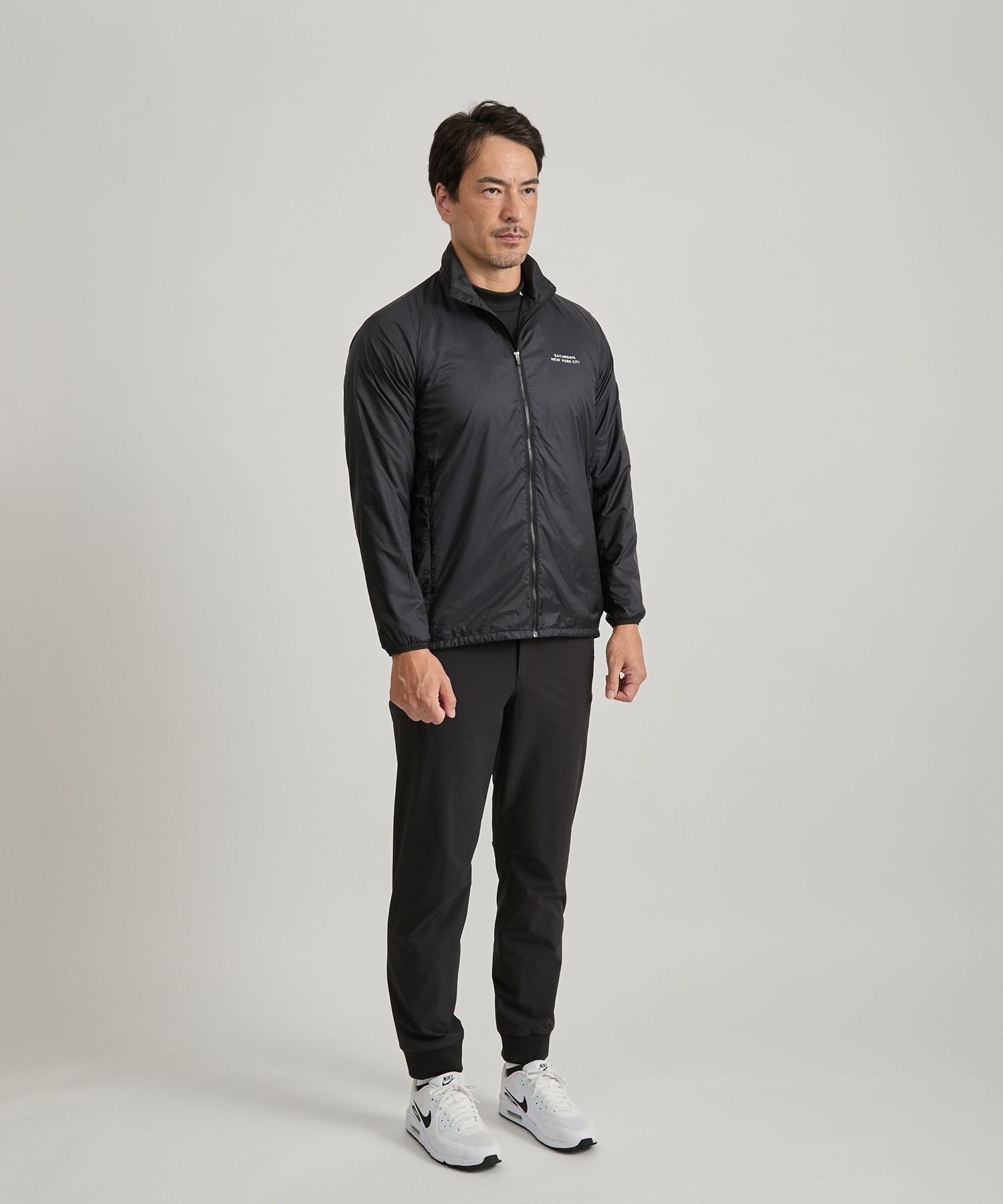 Punching Slash Logo Stretch Blouson