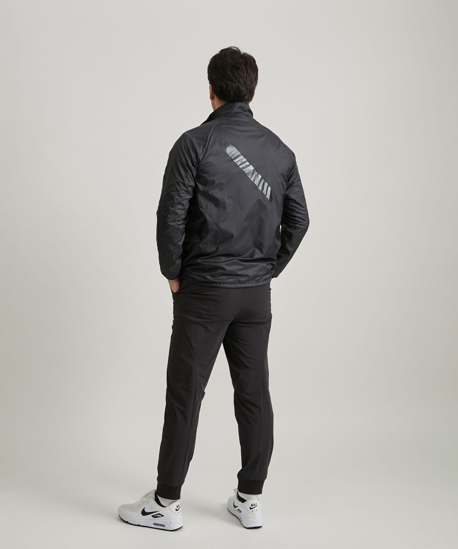 Punching Slash Logo Stretch Blouson