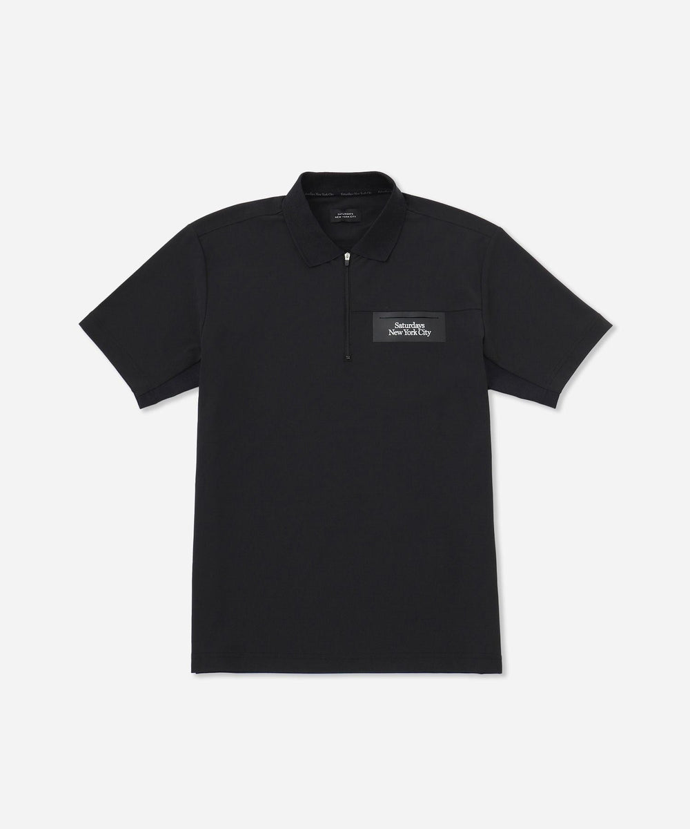 36G MicroPique SS Half Zip Polo | Saturdays NYC Japan