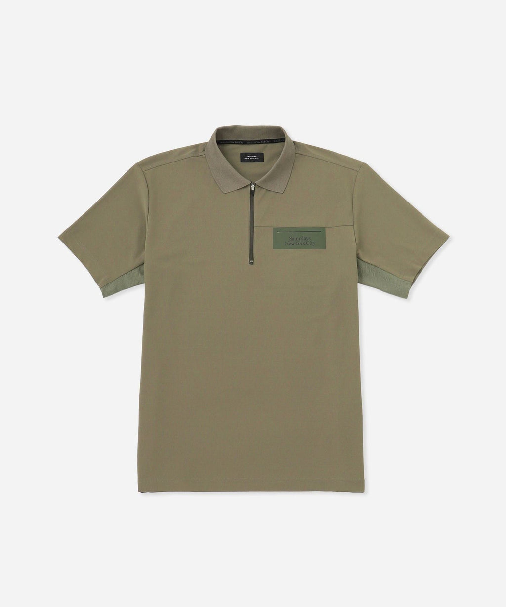 36G MicroPique SS Half Zip Polo