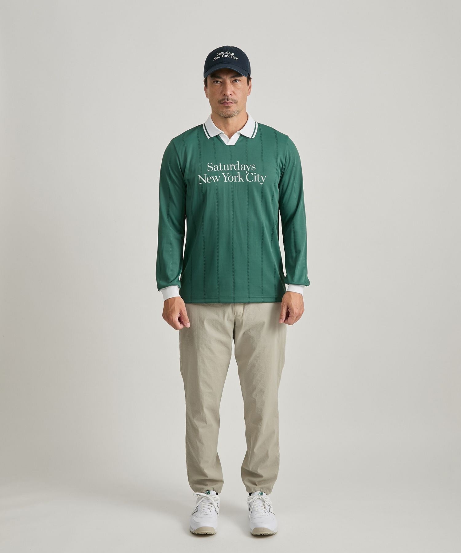 PE Stripe Jacquard LS Shirt