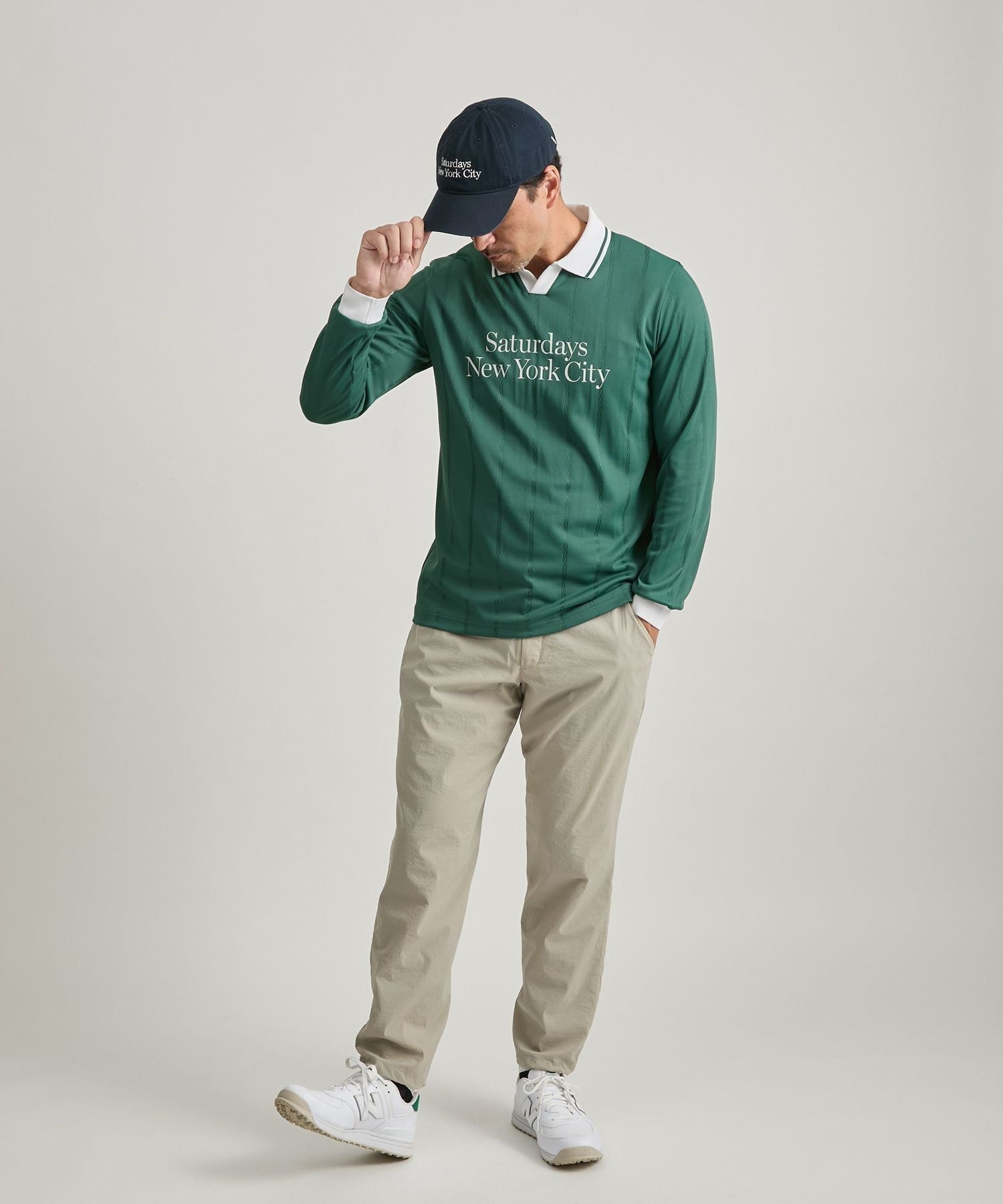 PE Stripe Jacquard LS Shirt