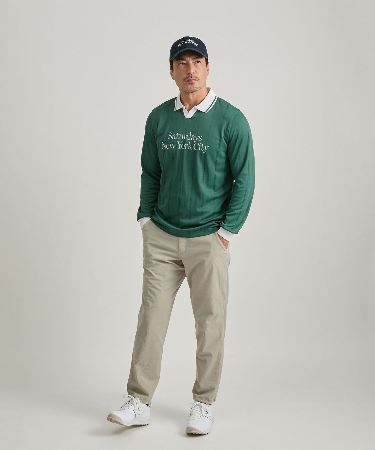 PE Stripe Jacquard LS Shirt