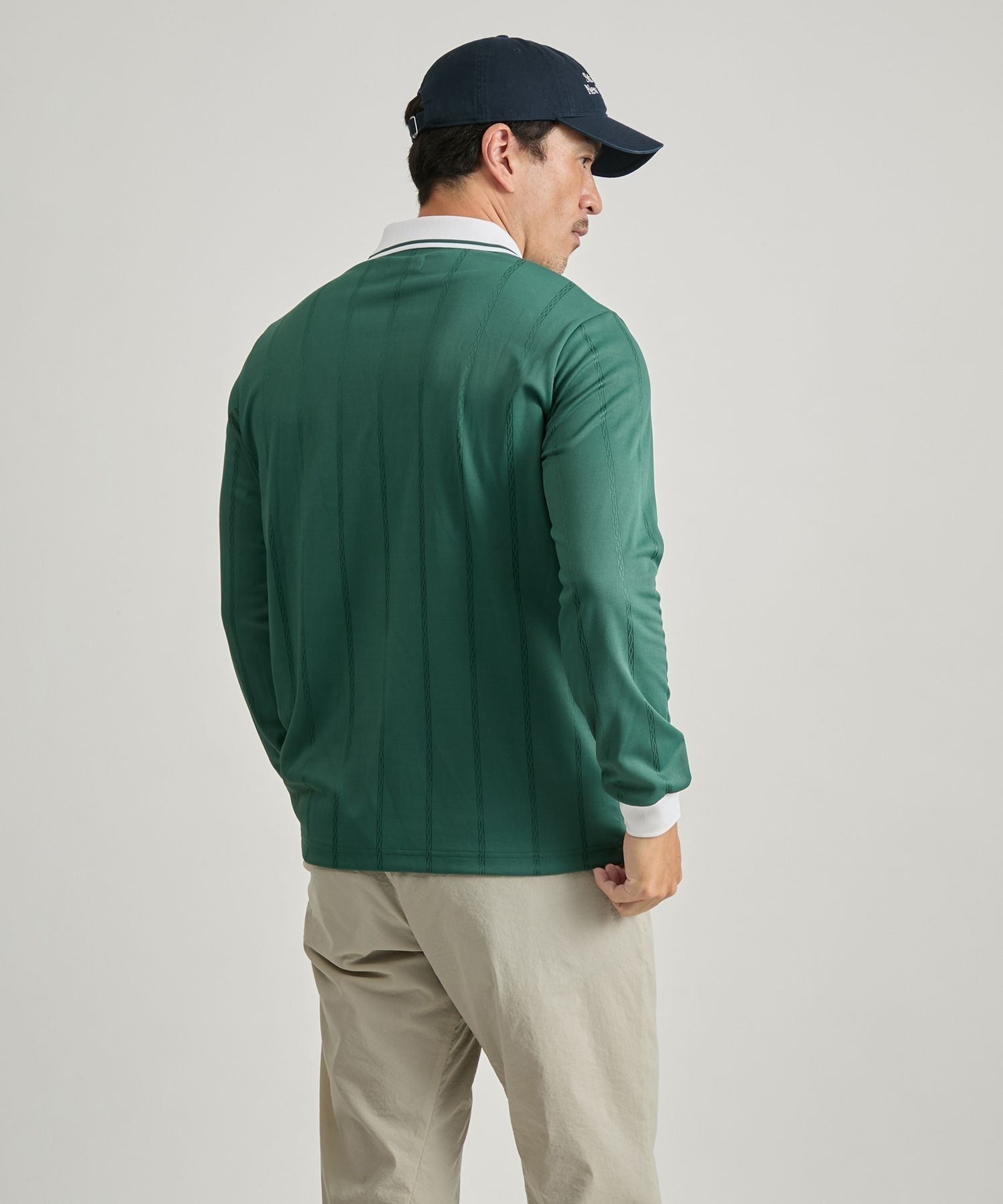 PE Stripe Jacquard LS Shirt