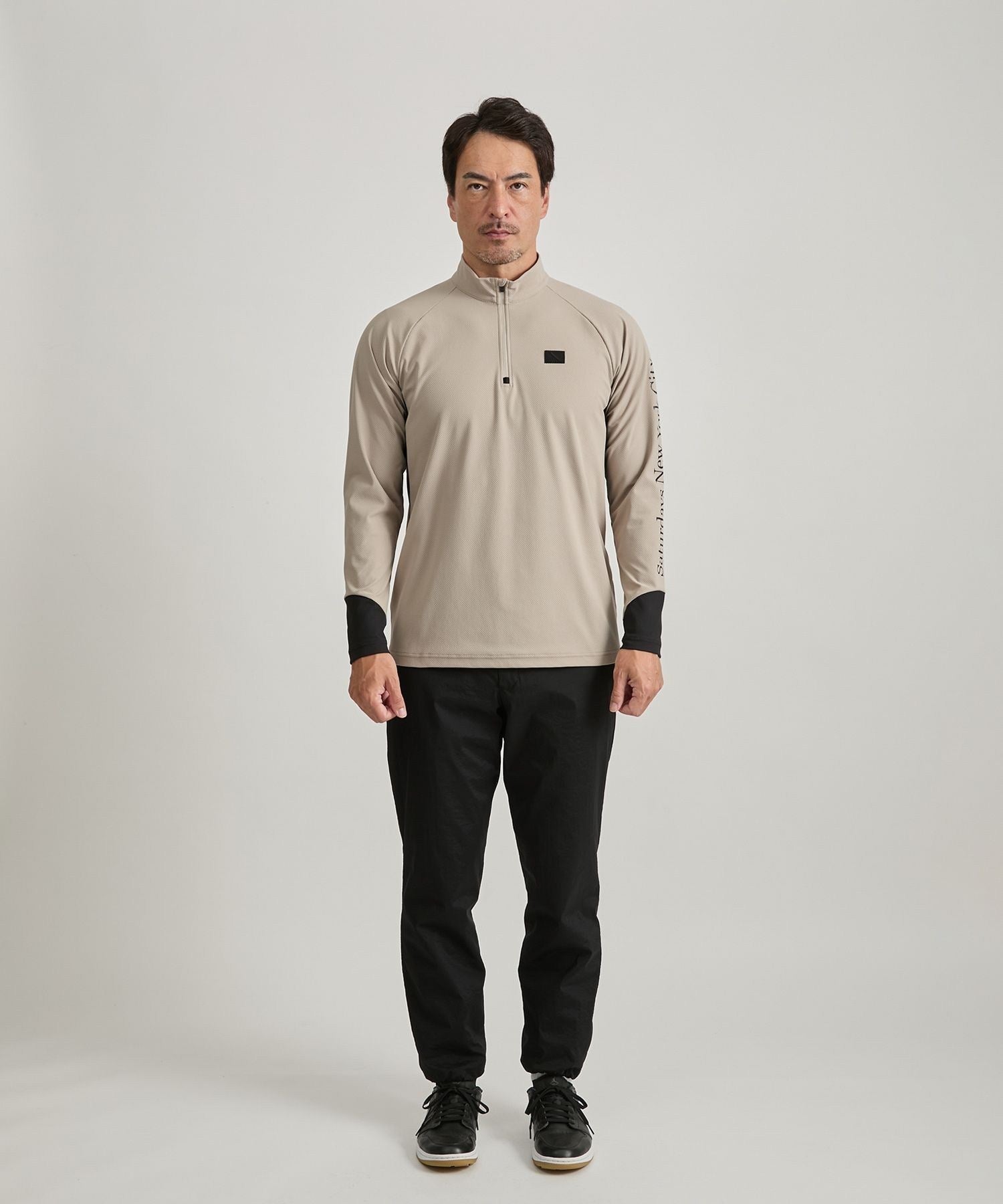 3D Tricot Half Zip LS Shirt