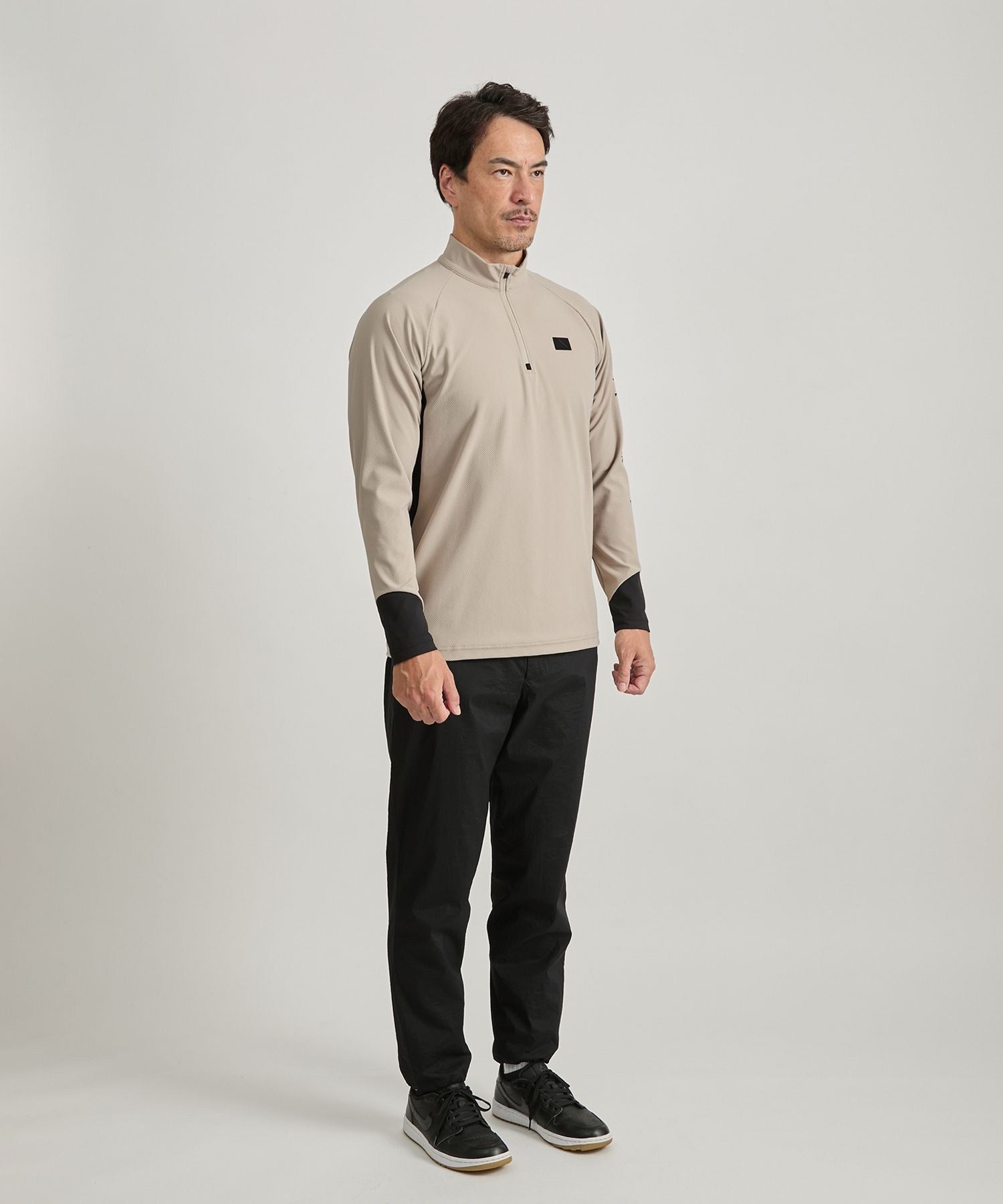 3D Tricot Half Zip LS Shirt