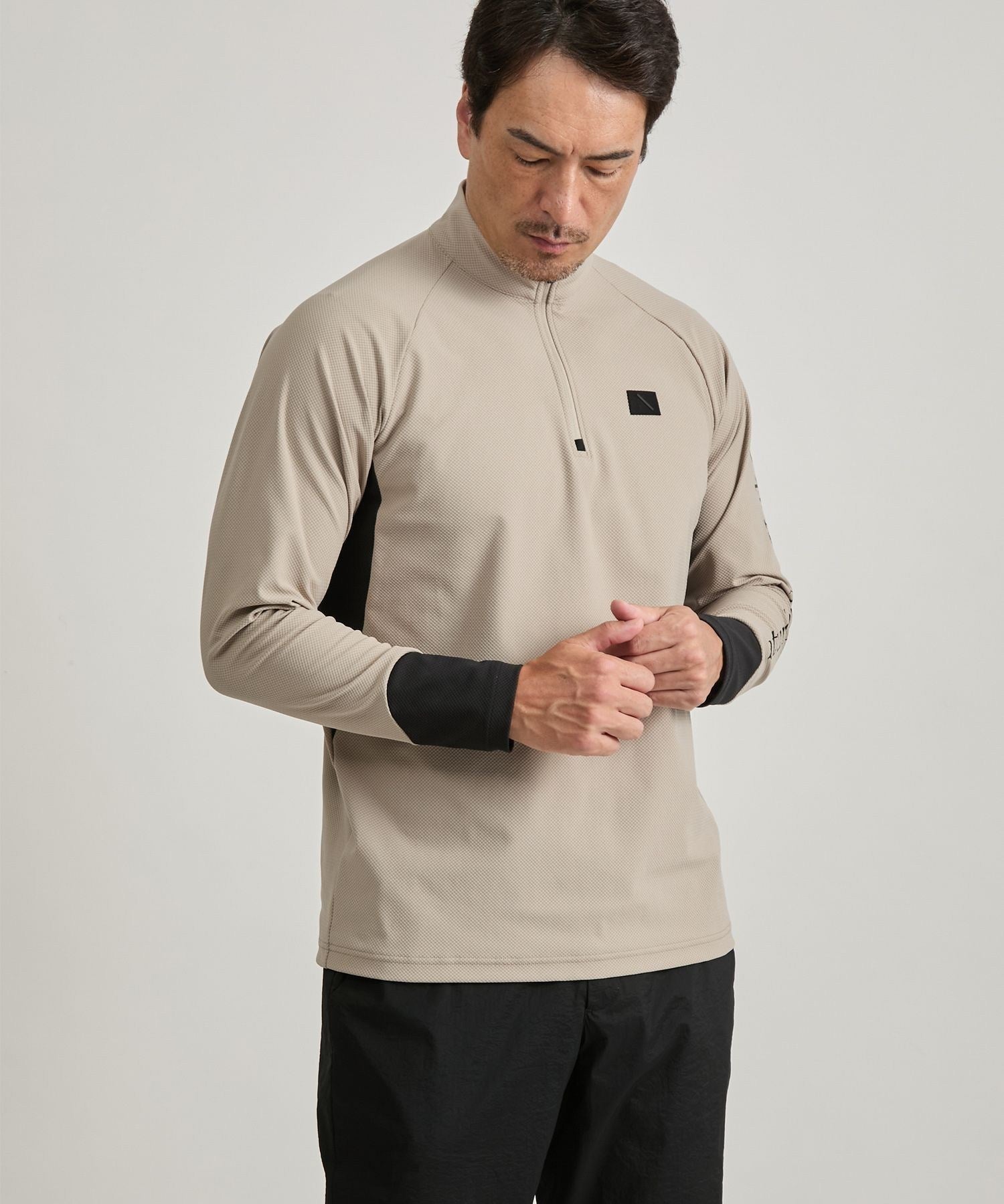 3D Tricot Half Zip LS Shirt