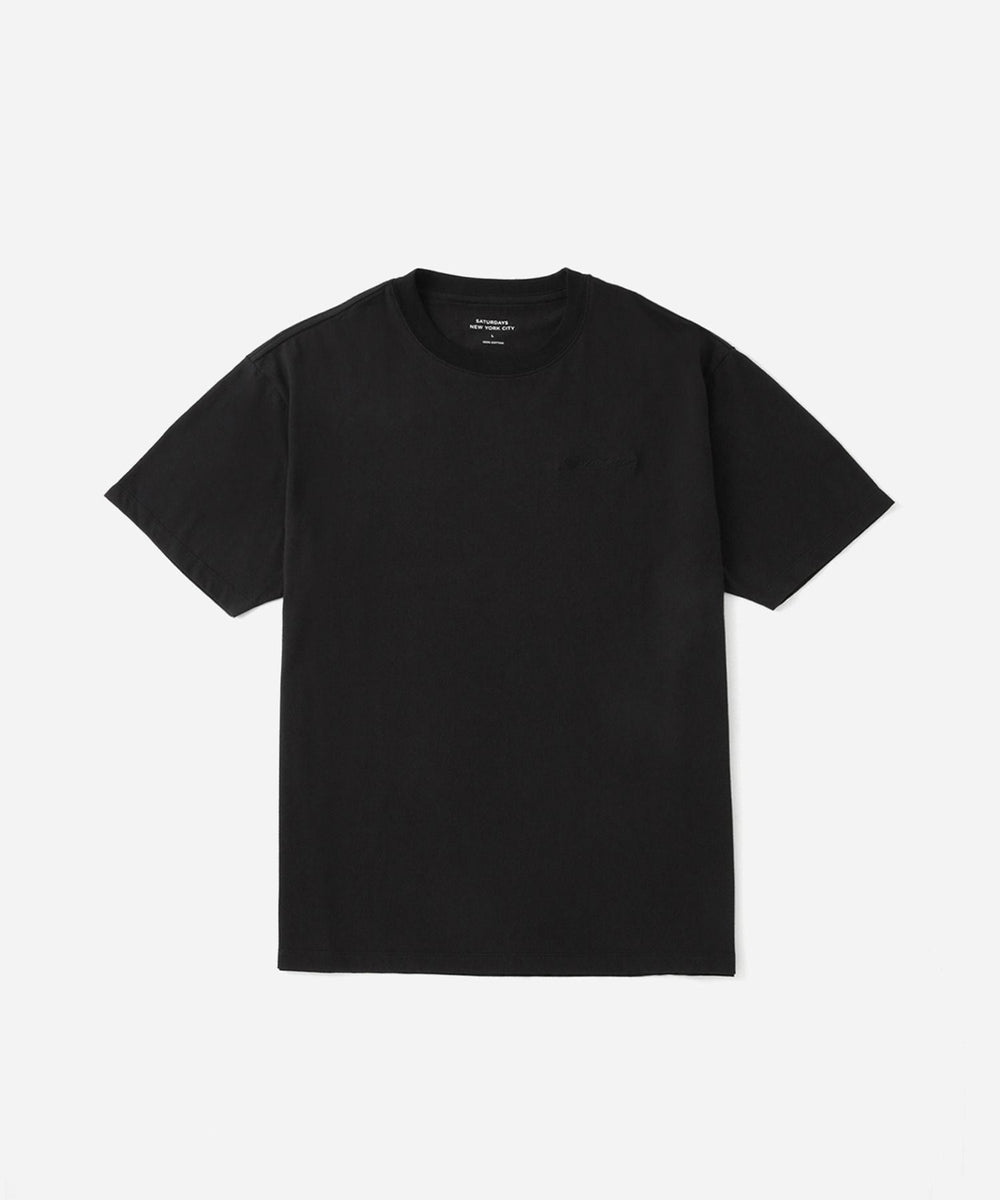 Script Emb SS Tee | Saturdays NYC Japan