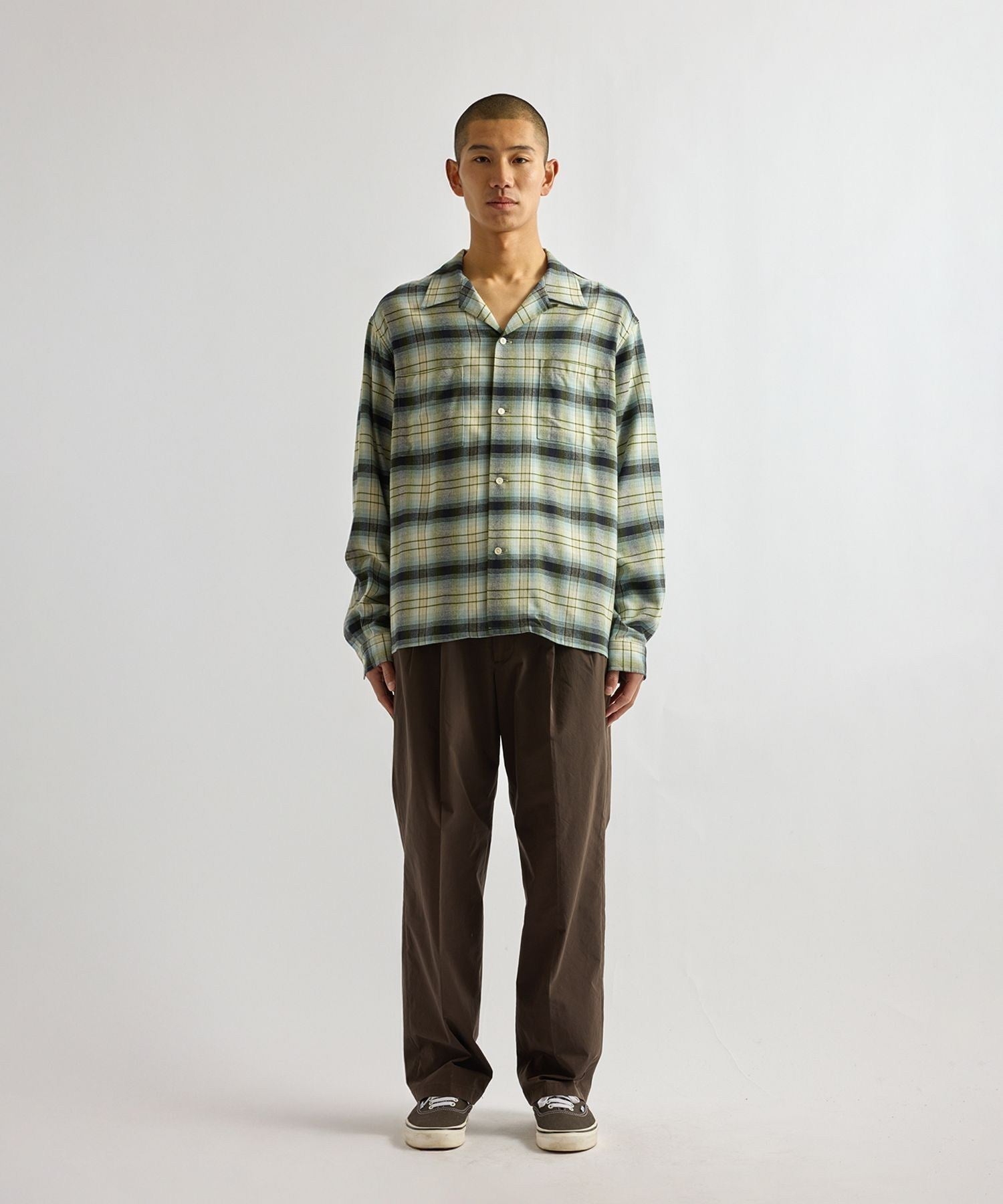 Marco Vintage Check LS Open Collar Shirt