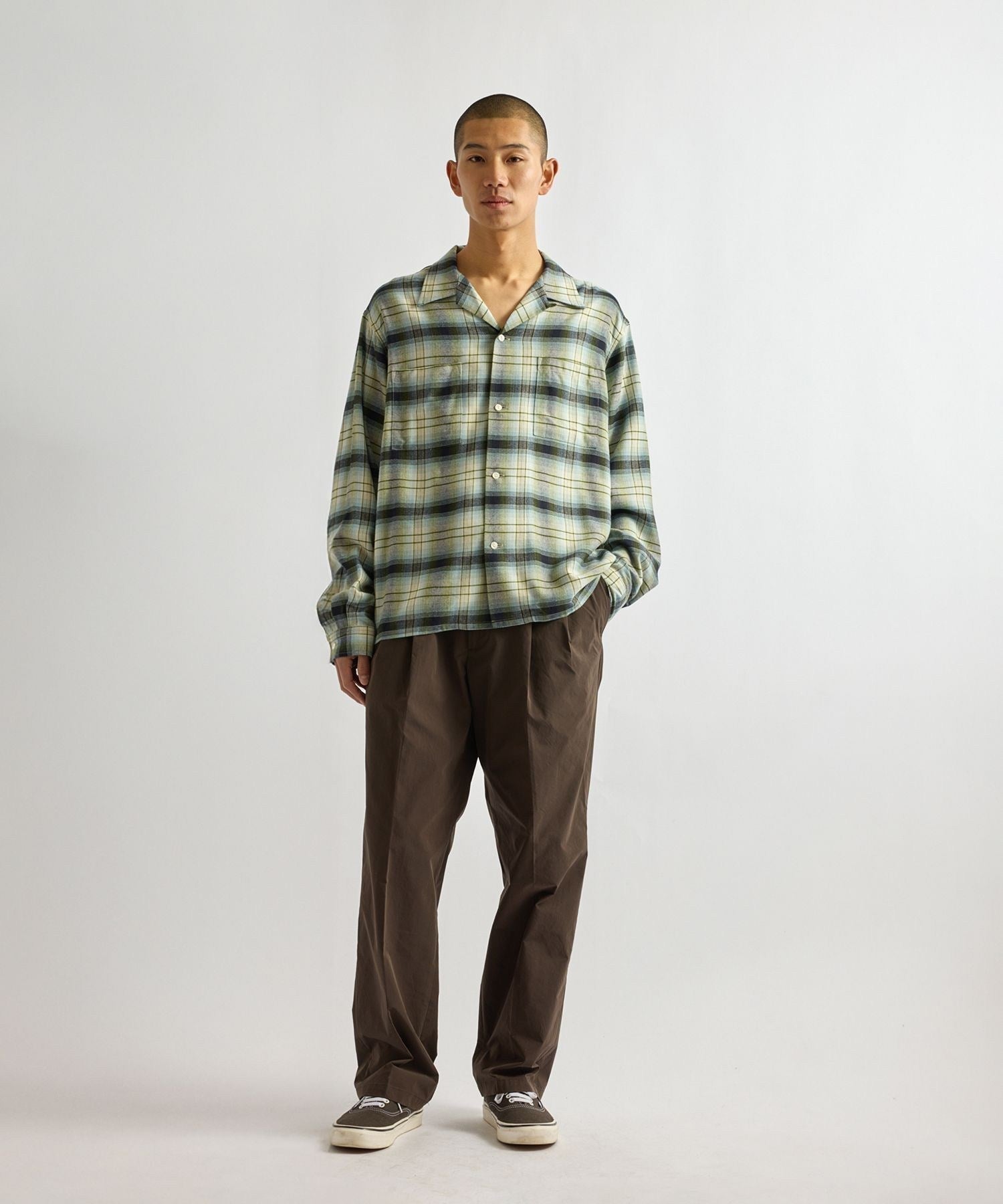 Marco Vintage Check LS Open Collar Shirt