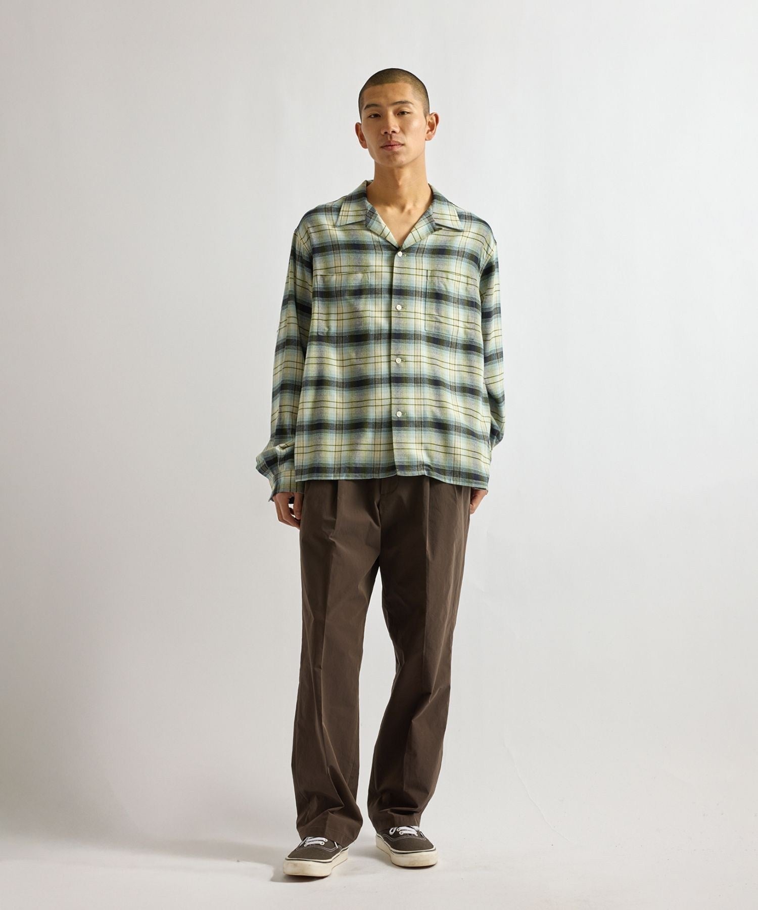 Marco Vintage Check LS Open Collar Shirt
