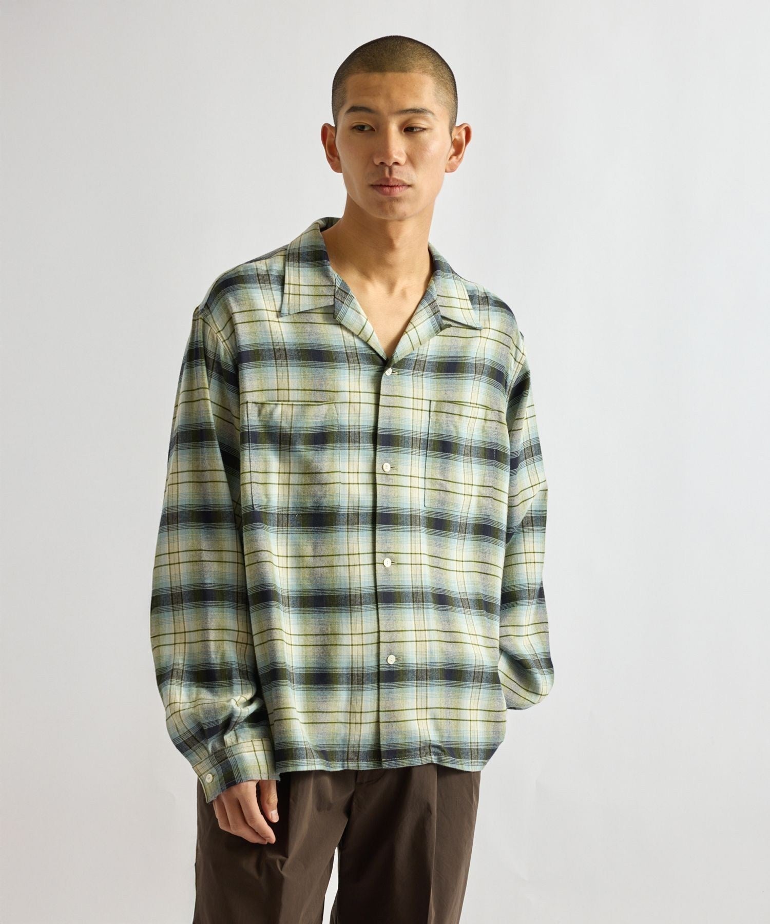 Marco Vintage Check LS Open Collar Shirt
