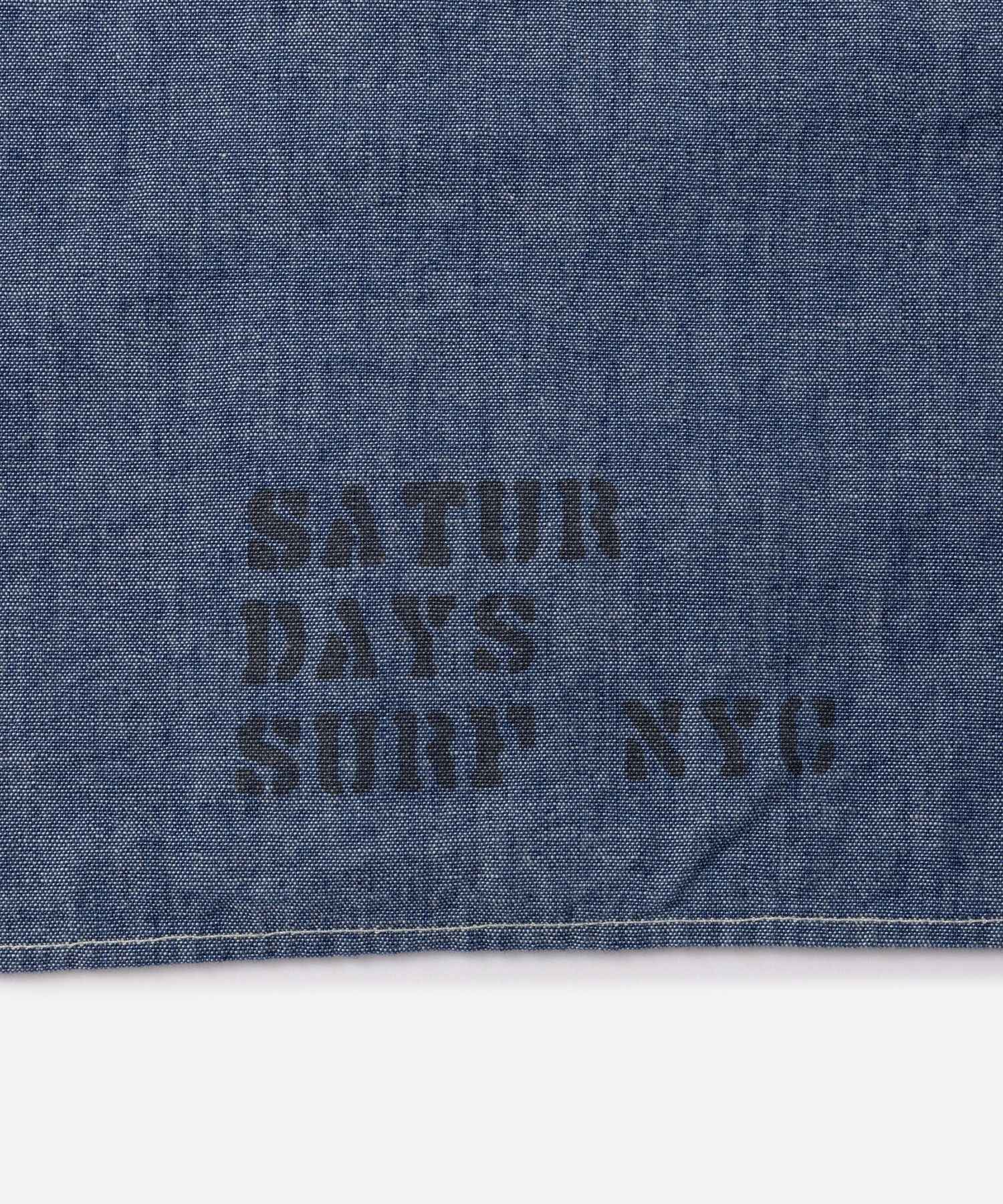 orSlow x Saturdays NYC RELAX FIT CHAMBRAY WORK SHIRT