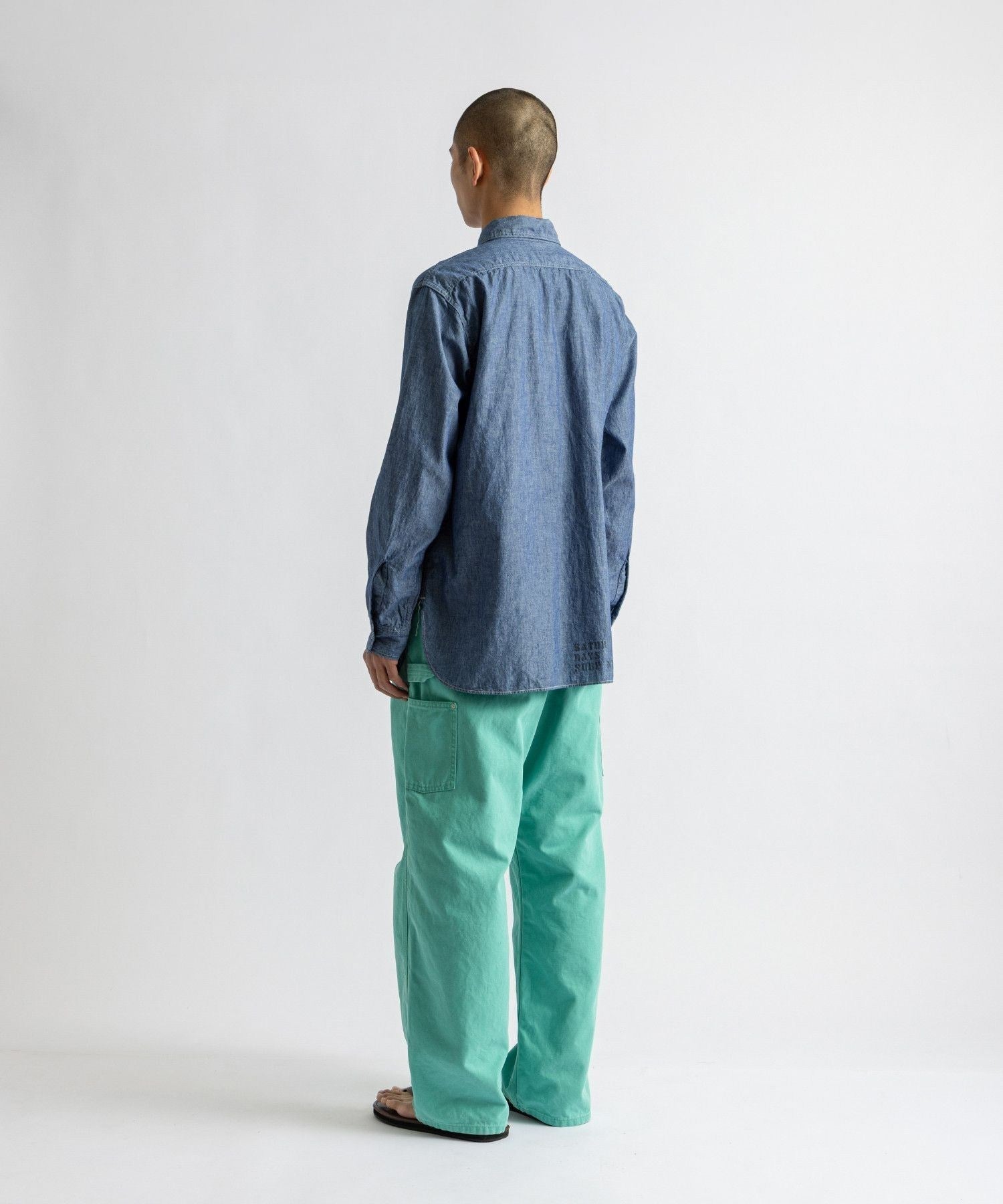 orSlow x Saturdays NYC RELAX FIT CHAMBRAY WORK SHIRT