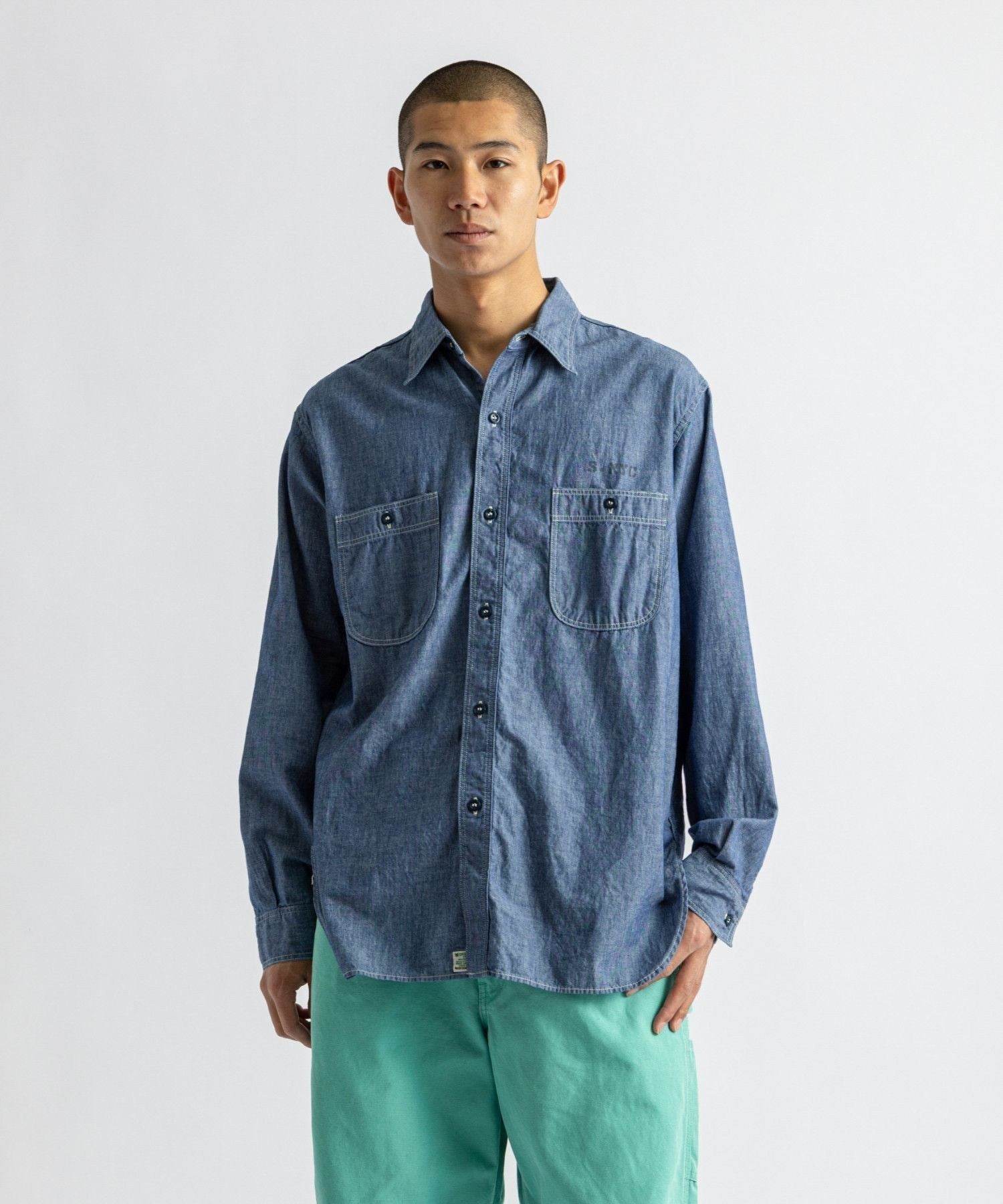 orSlow x Saturdays NYC RELAX FIT CHAMBRAY WORK SHIRT