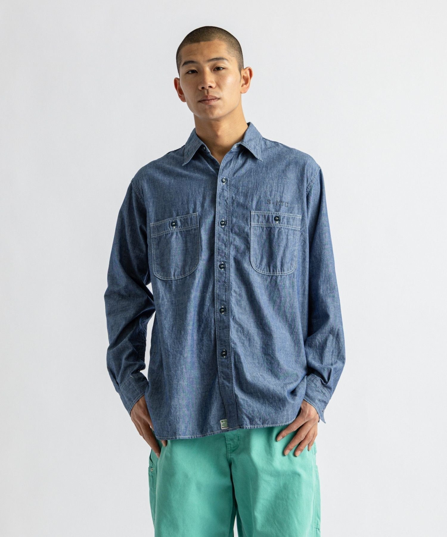 orSlow x Saturdays NYC RELAX FIT CHAMBRAY WORK SHIRT