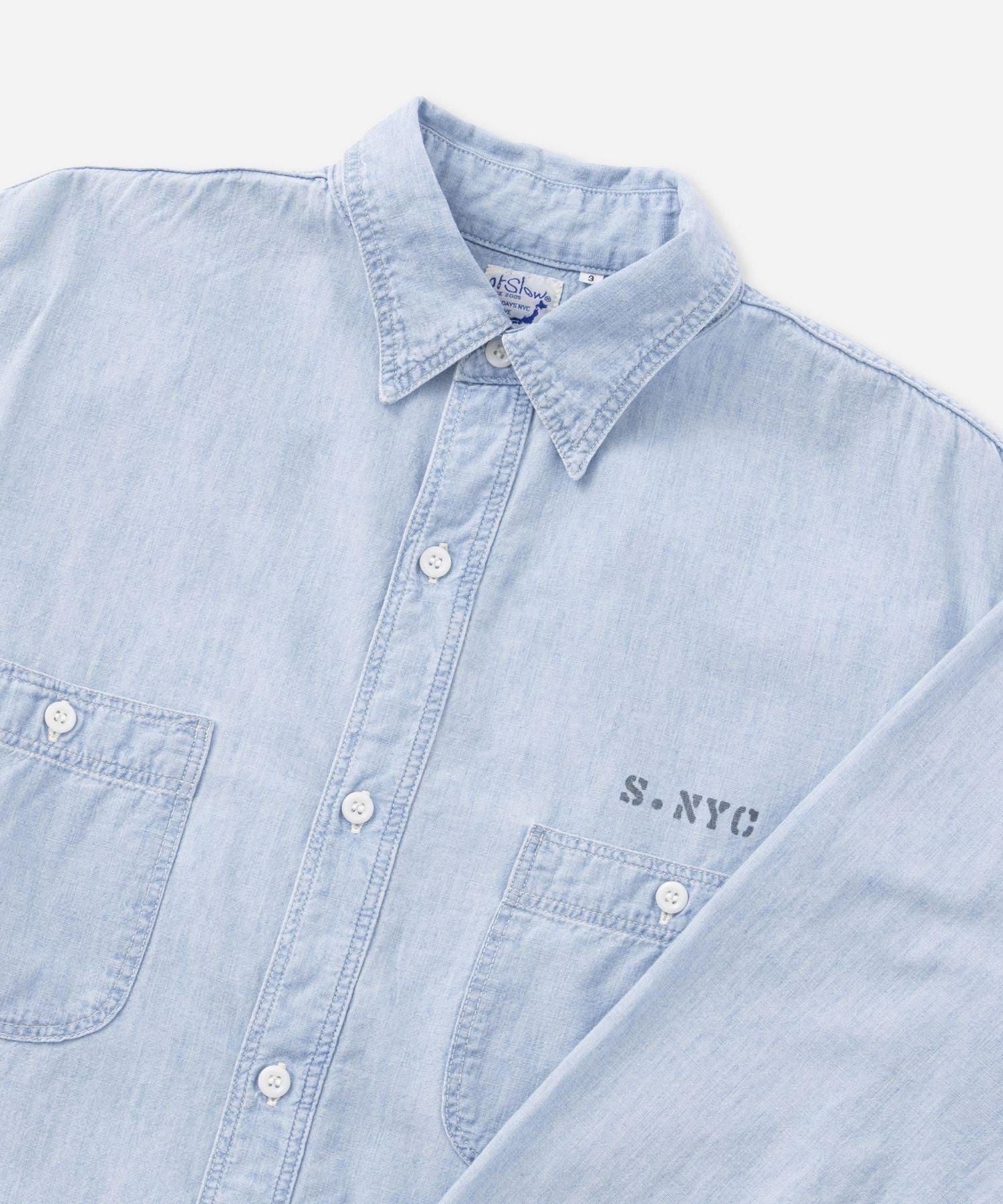 orSlow x Saturdays NYC RELAX FIT CHAMBRAY WORK SHIRT