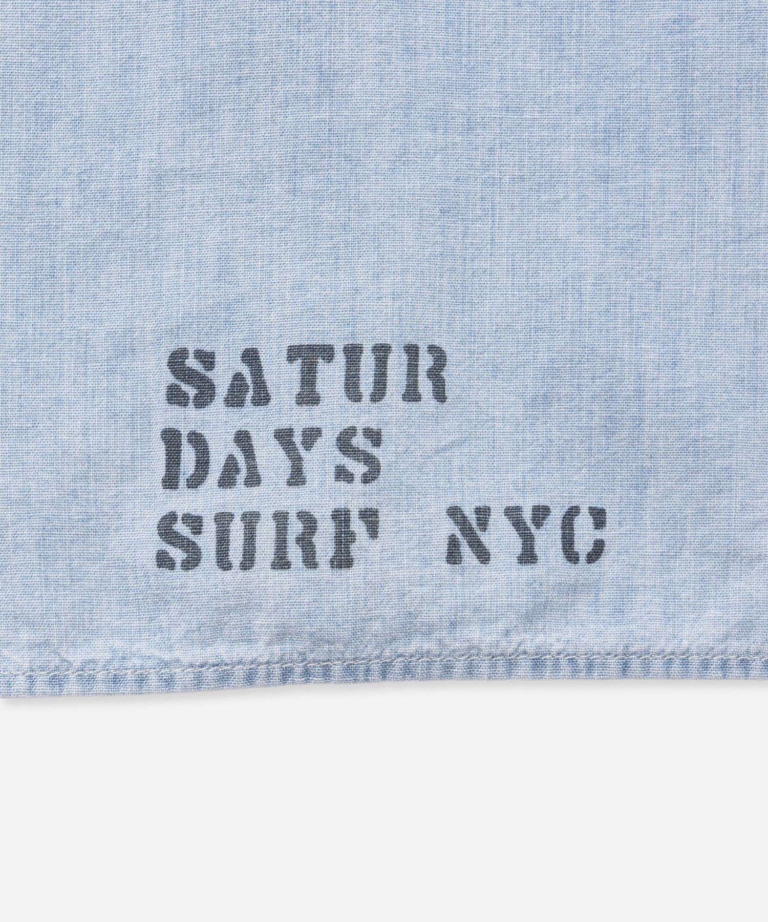 orSlow x Saturdays NYC RELAX FIT CHAMBRAY WORK SHIRT