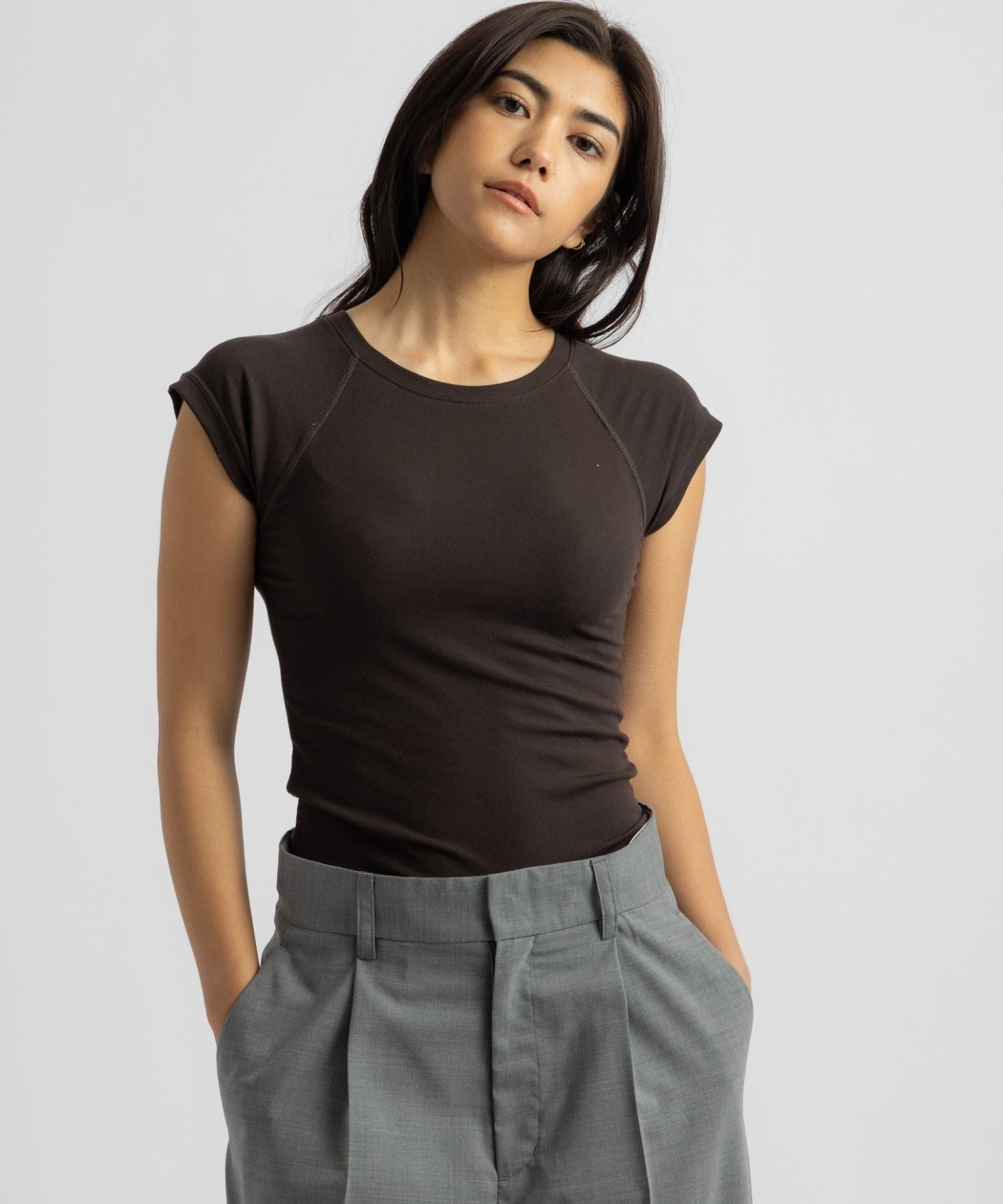 Bree Capped Sleeve Tee | WOMEN
