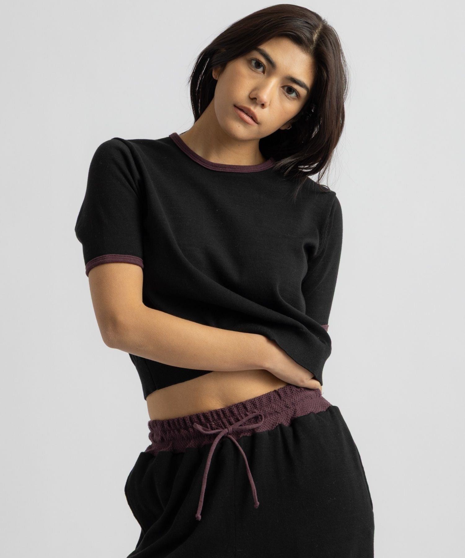 Suzie Compact Knit SS Top | WOMEN