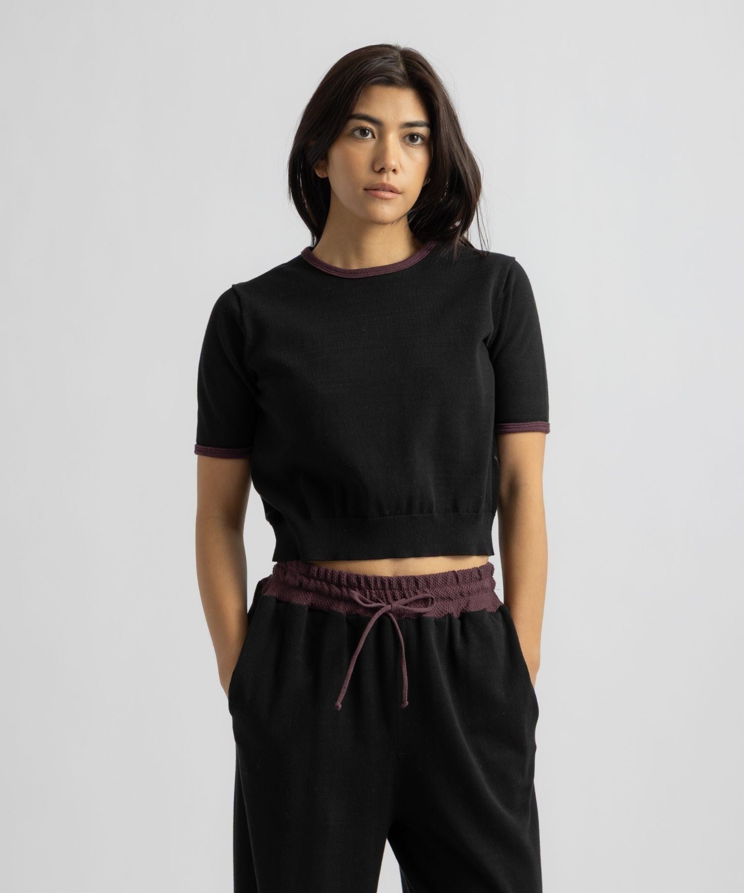 Suzie Compact Knit SS Top | WOMEN