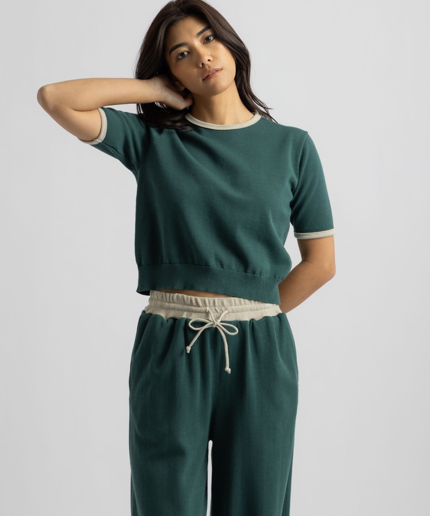 Suzie Compact Knit SS Top | WOMEN