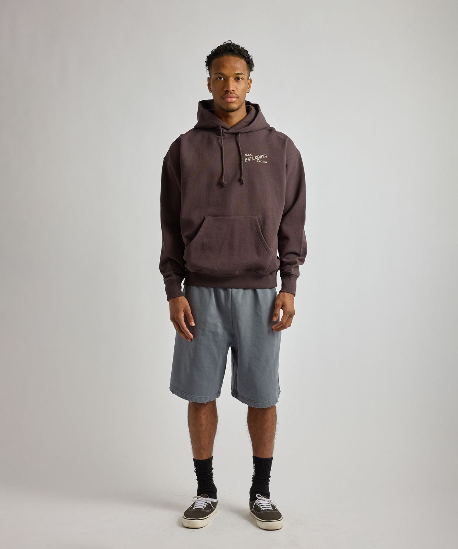 Warren Vintage Serif Relaxed Hoodie