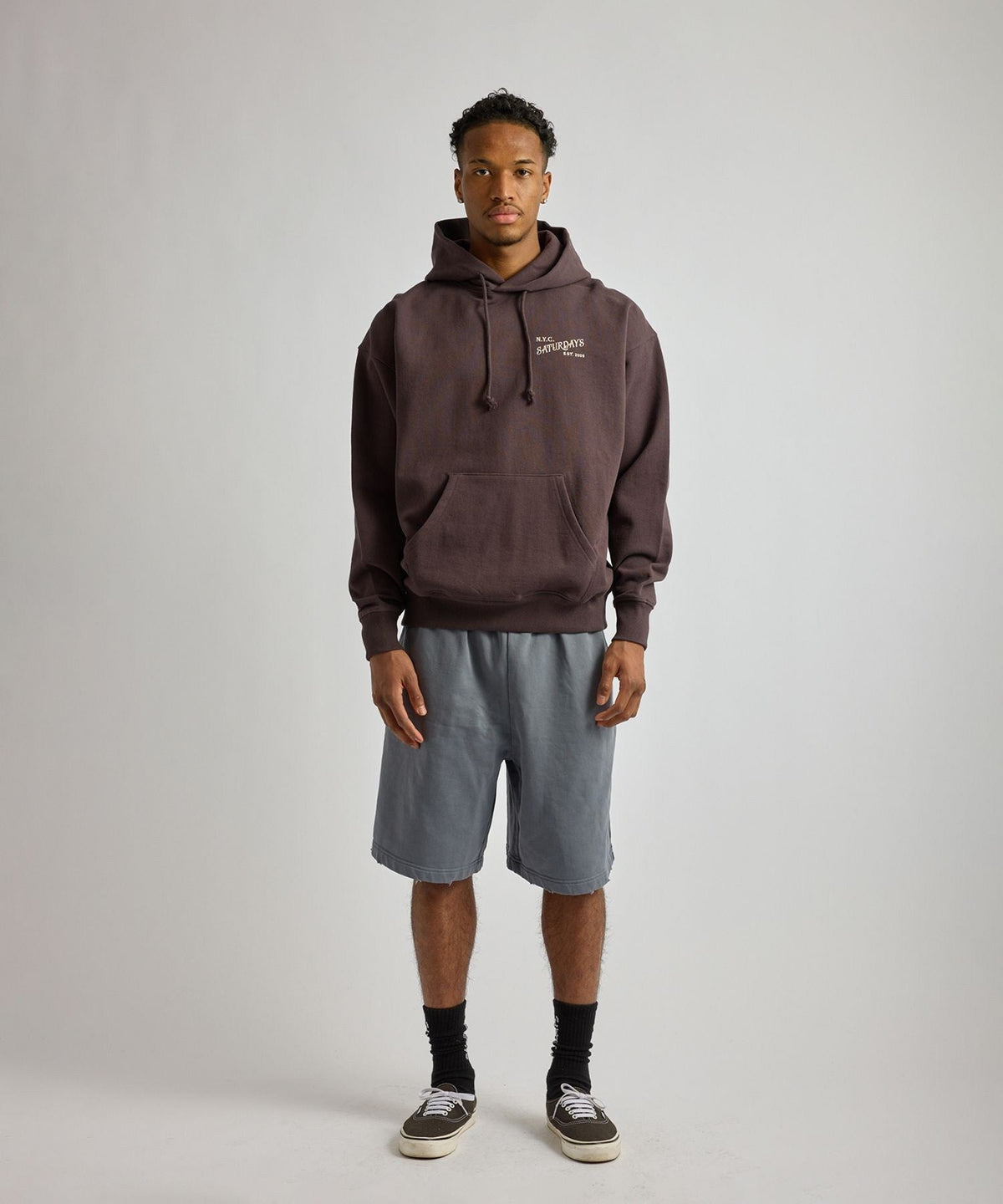 Warren Vintage Serif Relaxed Hoodie