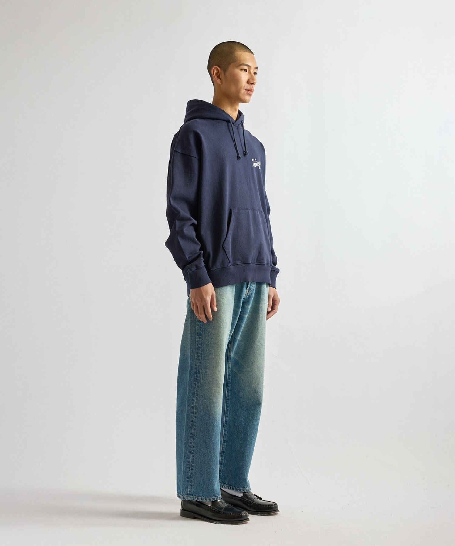 Warren Vintage Serif Relaxed Hoodie