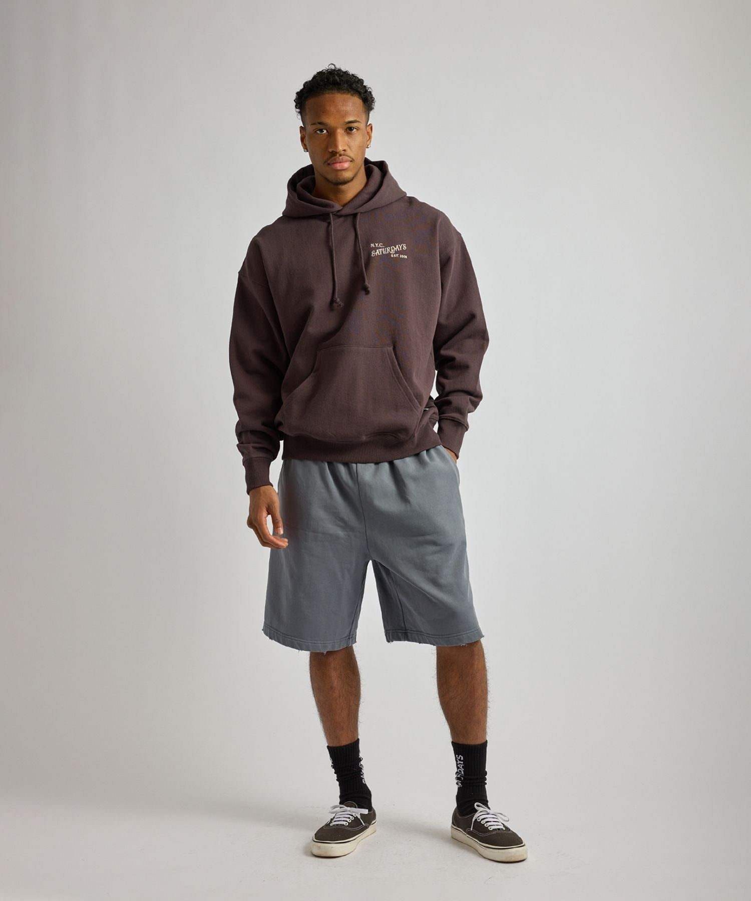Warren Vintage Serif Relaxed Hoodie