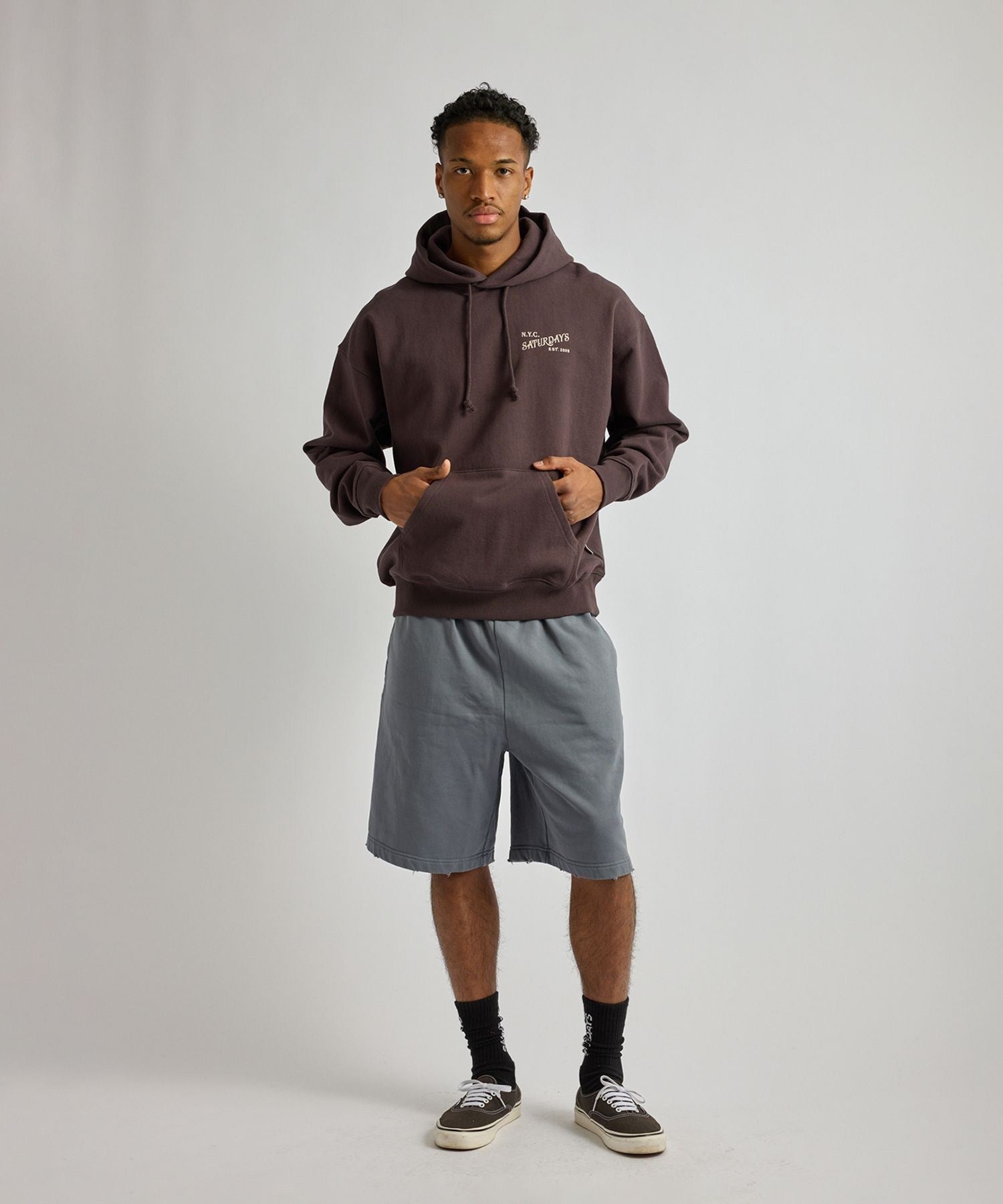 Warren Vintage Serif Relaxed Hoodie