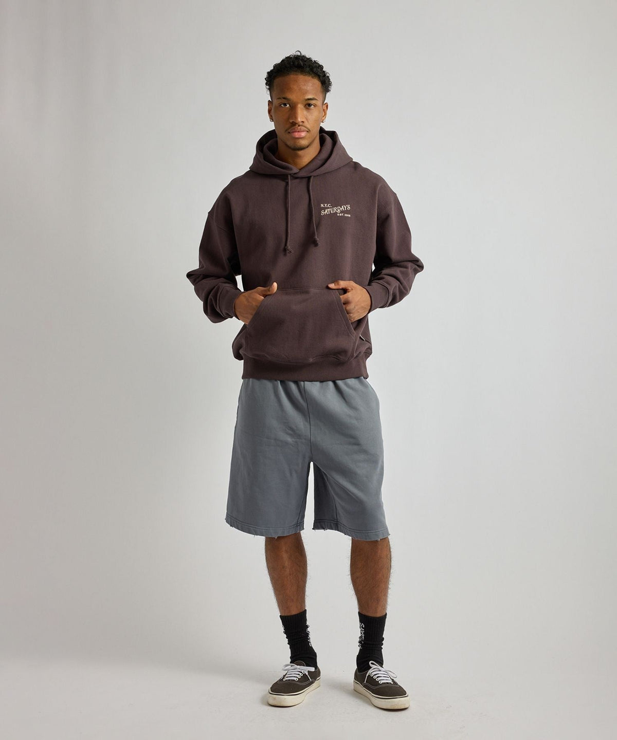Warren Vintage Serif Relaxed Hoodie