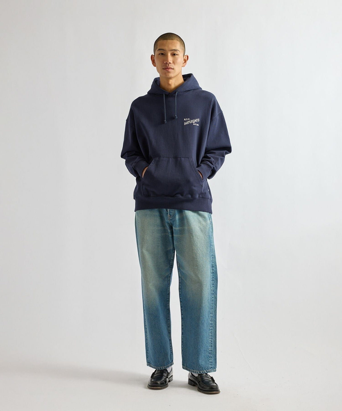 Warren Vintage Serif Relaxed Hoodie