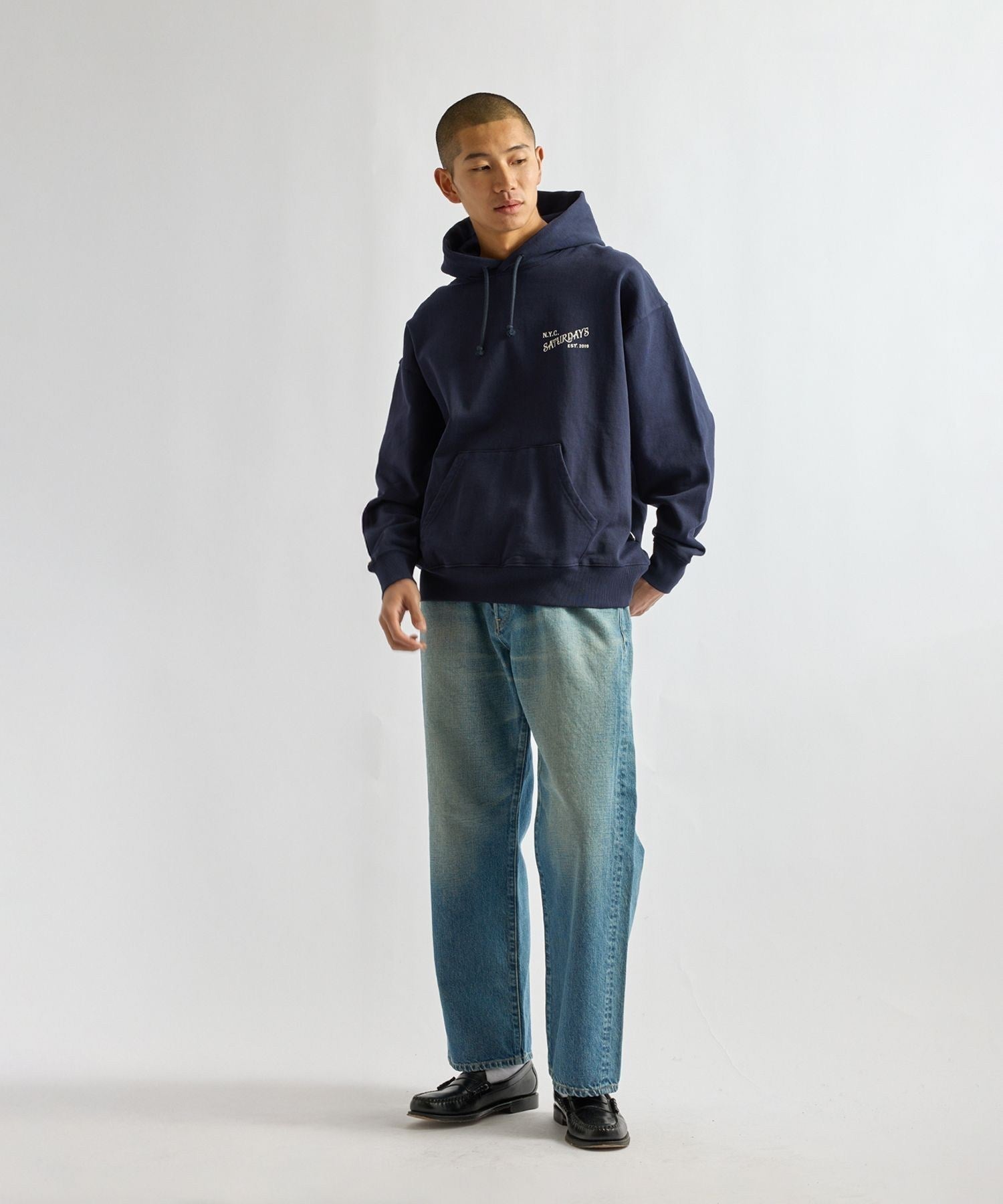 Warren Vintage Serif Relaxed Hoodie