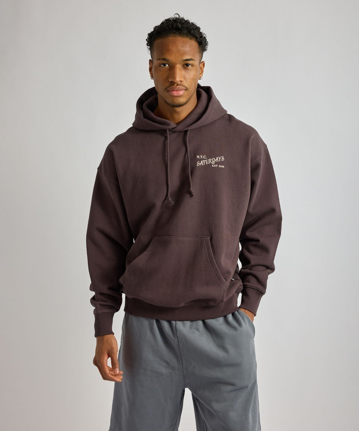 Warren Vintage Serif Relaxed Hoodie