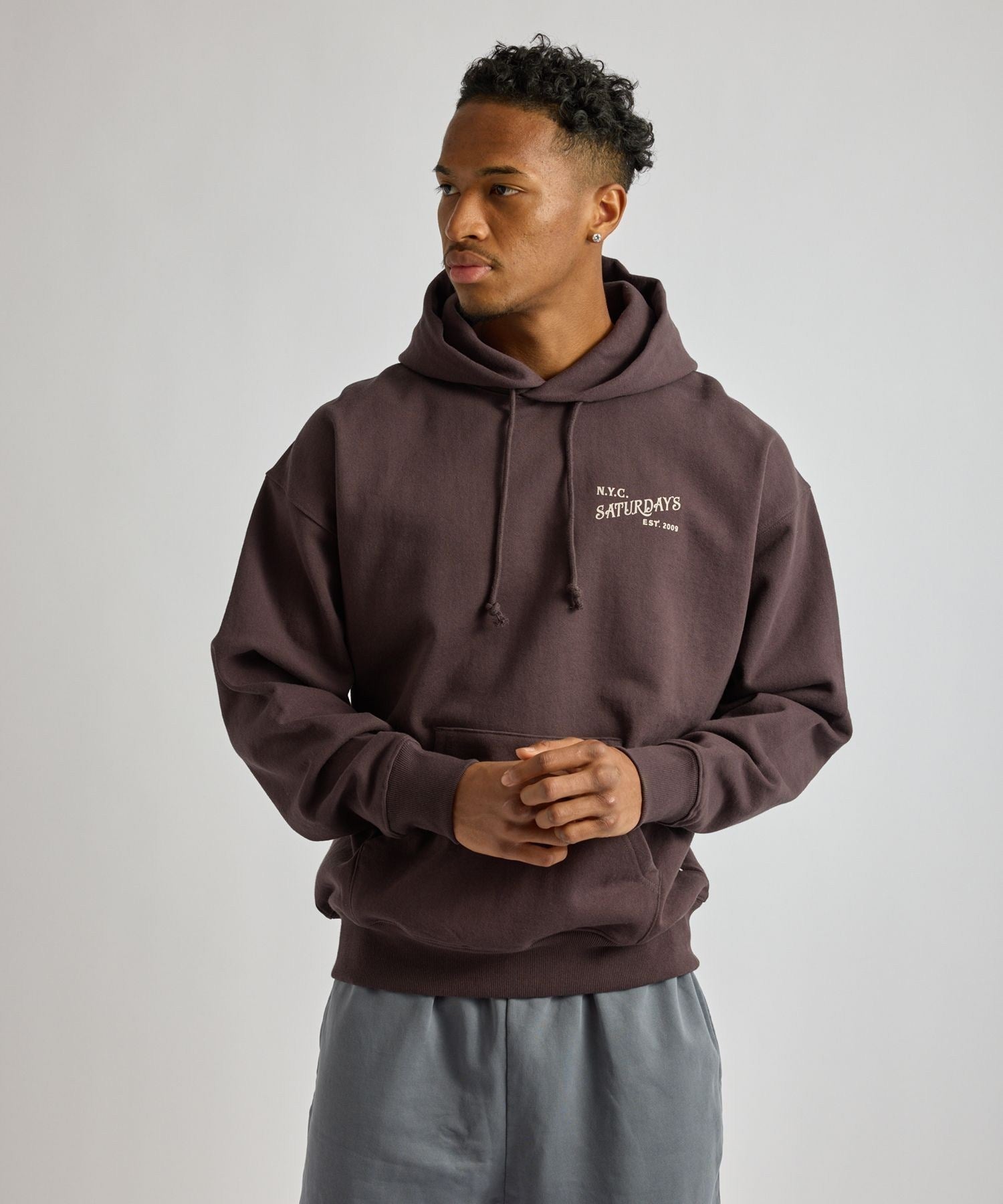 Warren Vintage Serif Relaxed Hoodie