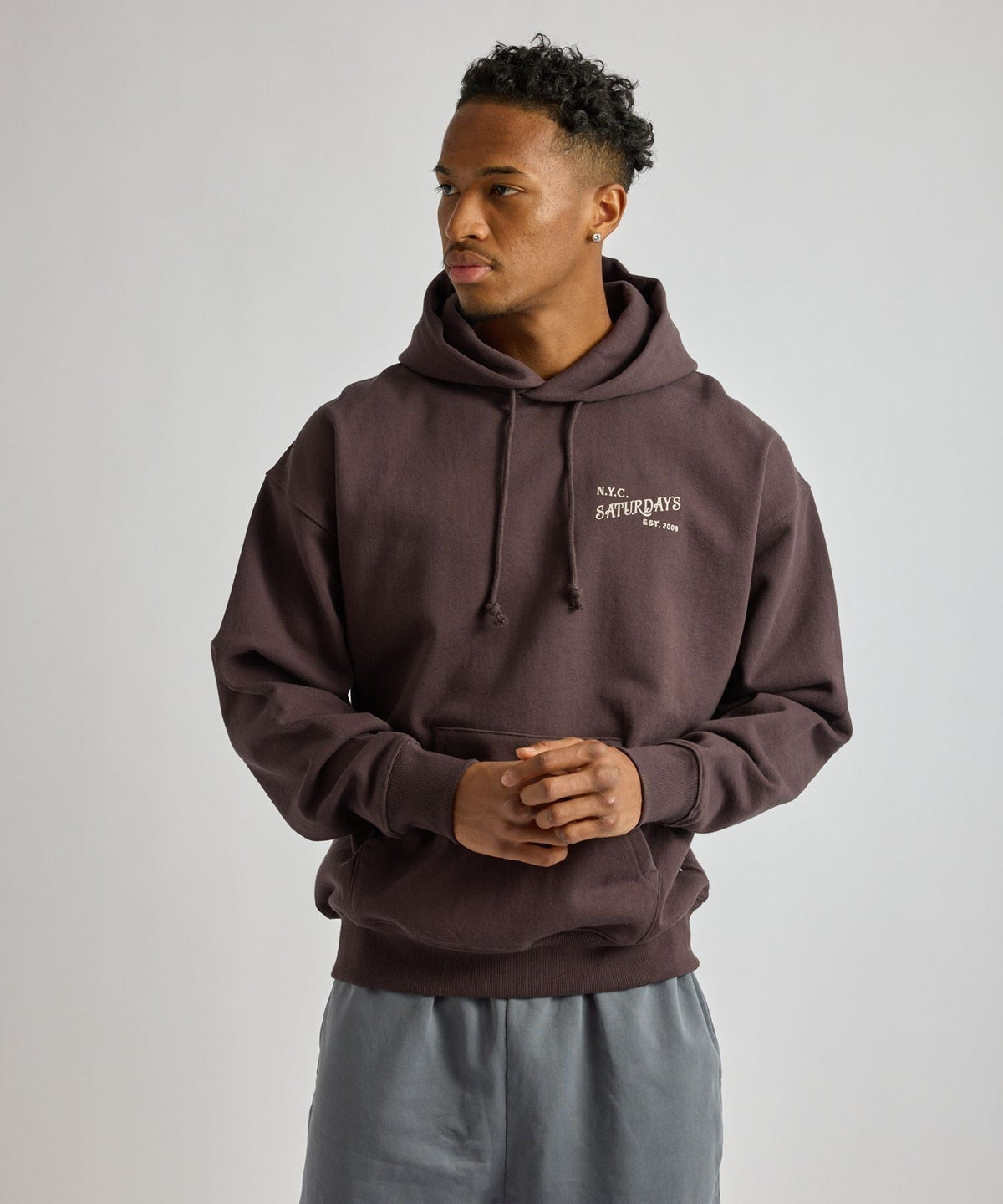 Warren Vintage Serif Relaxed Hoodie