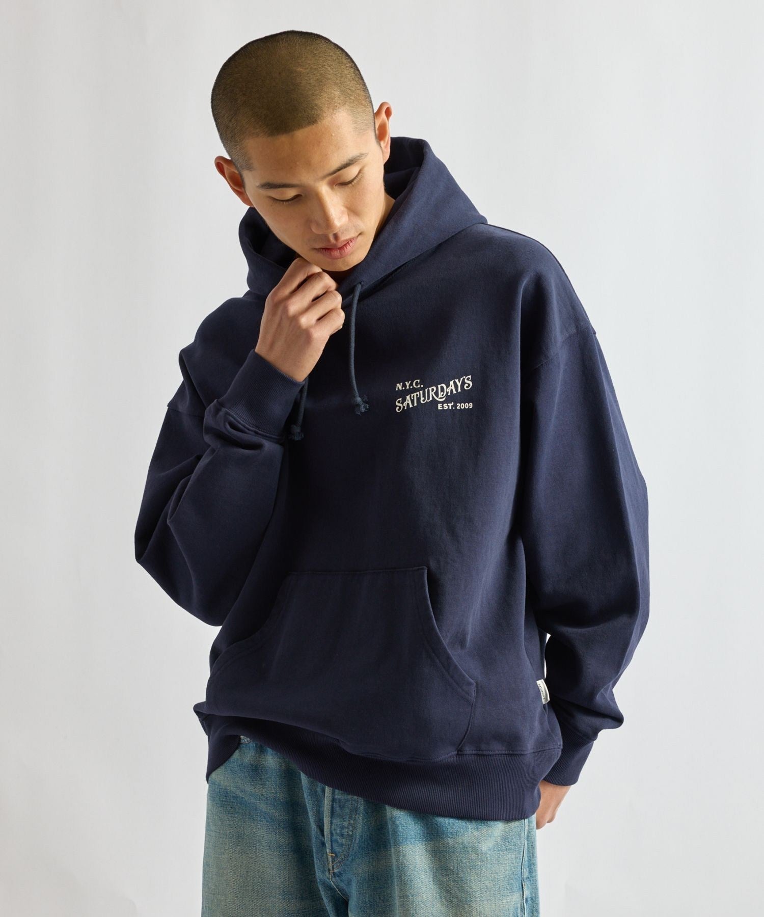 Warren Vintage Serif Relaxed Hoodie