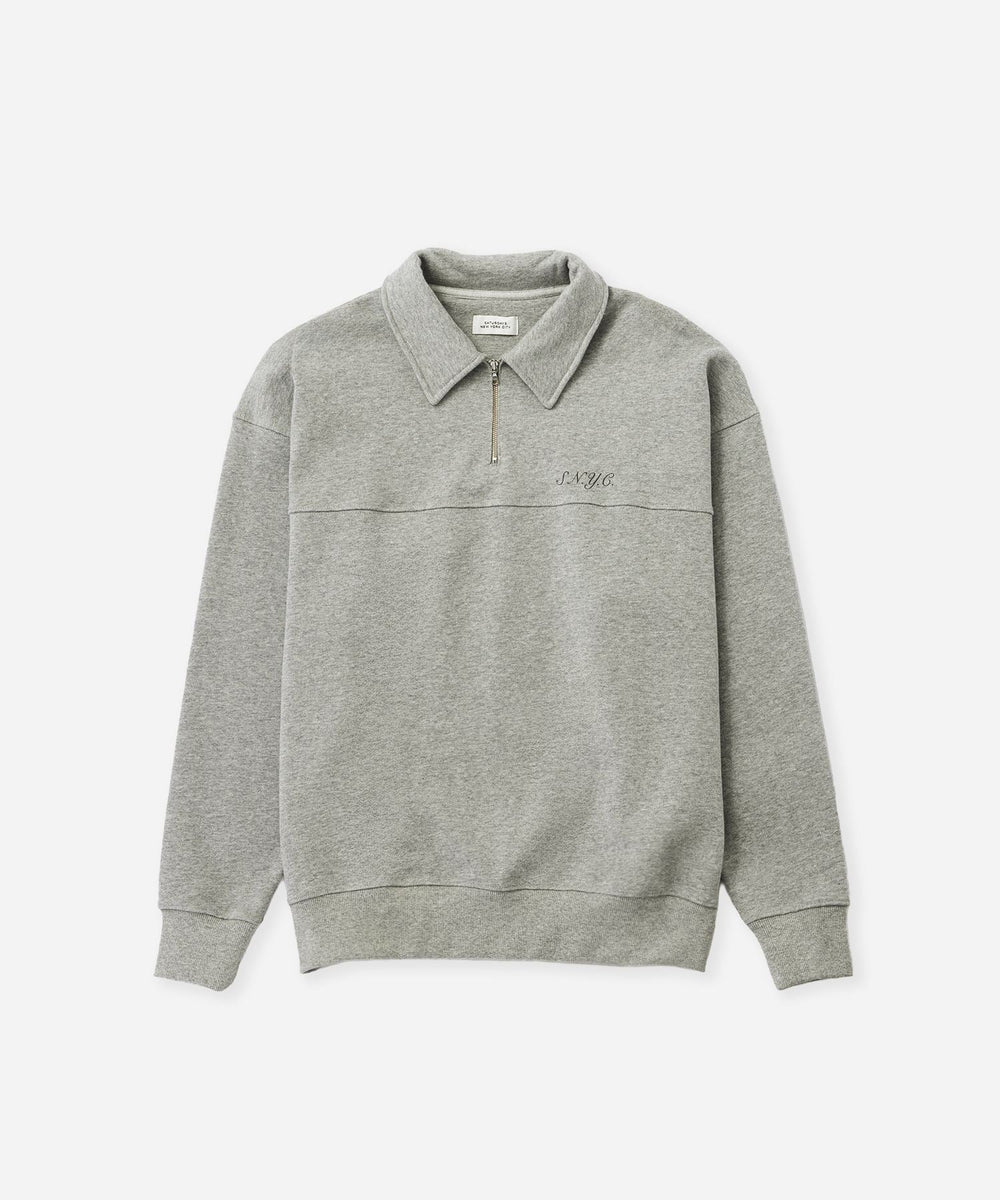 Mott Relaxed Quarter Zip Sweatshirt | Saturdays NYC Japan
