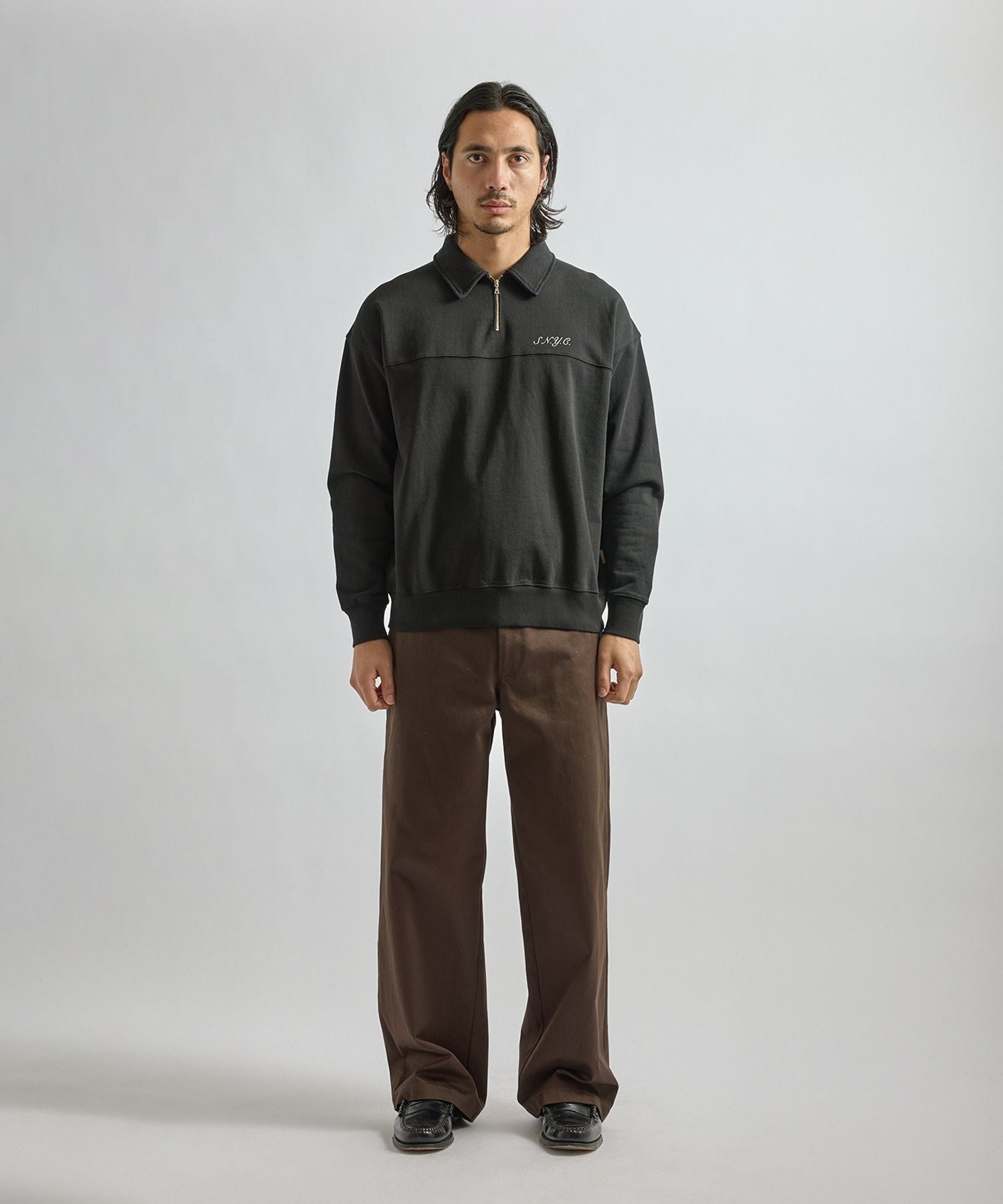 Mott Relaxed Quarter Zip Sweatshirt