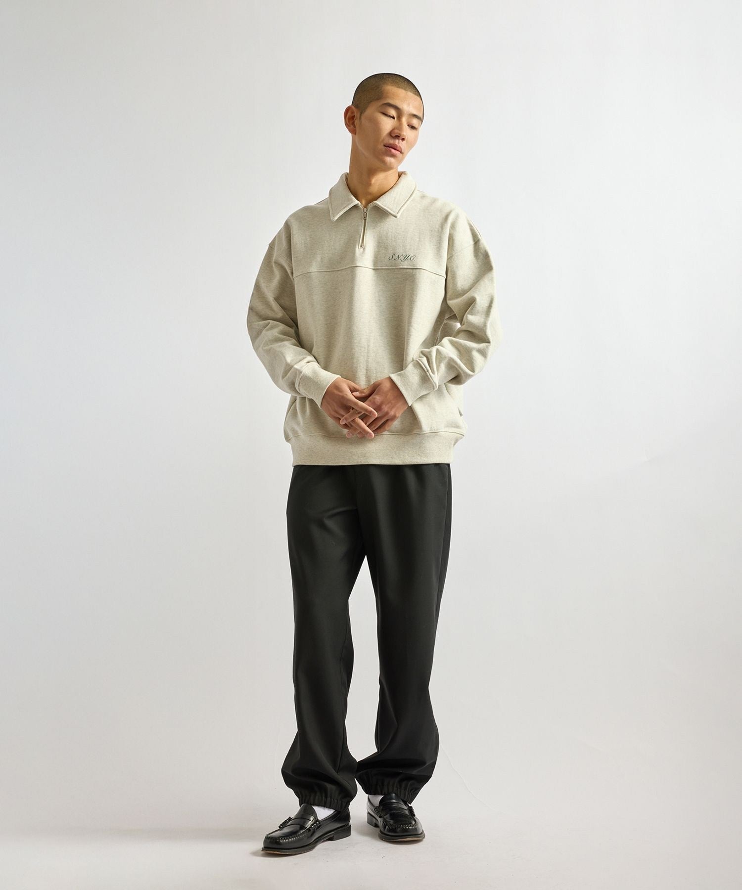 Mott Relaxed Quarter Zip Sweatshirt