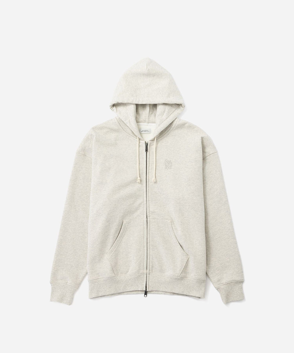 Canal Waffle Lined Zip Hoodie | Saturdays NYC Japan