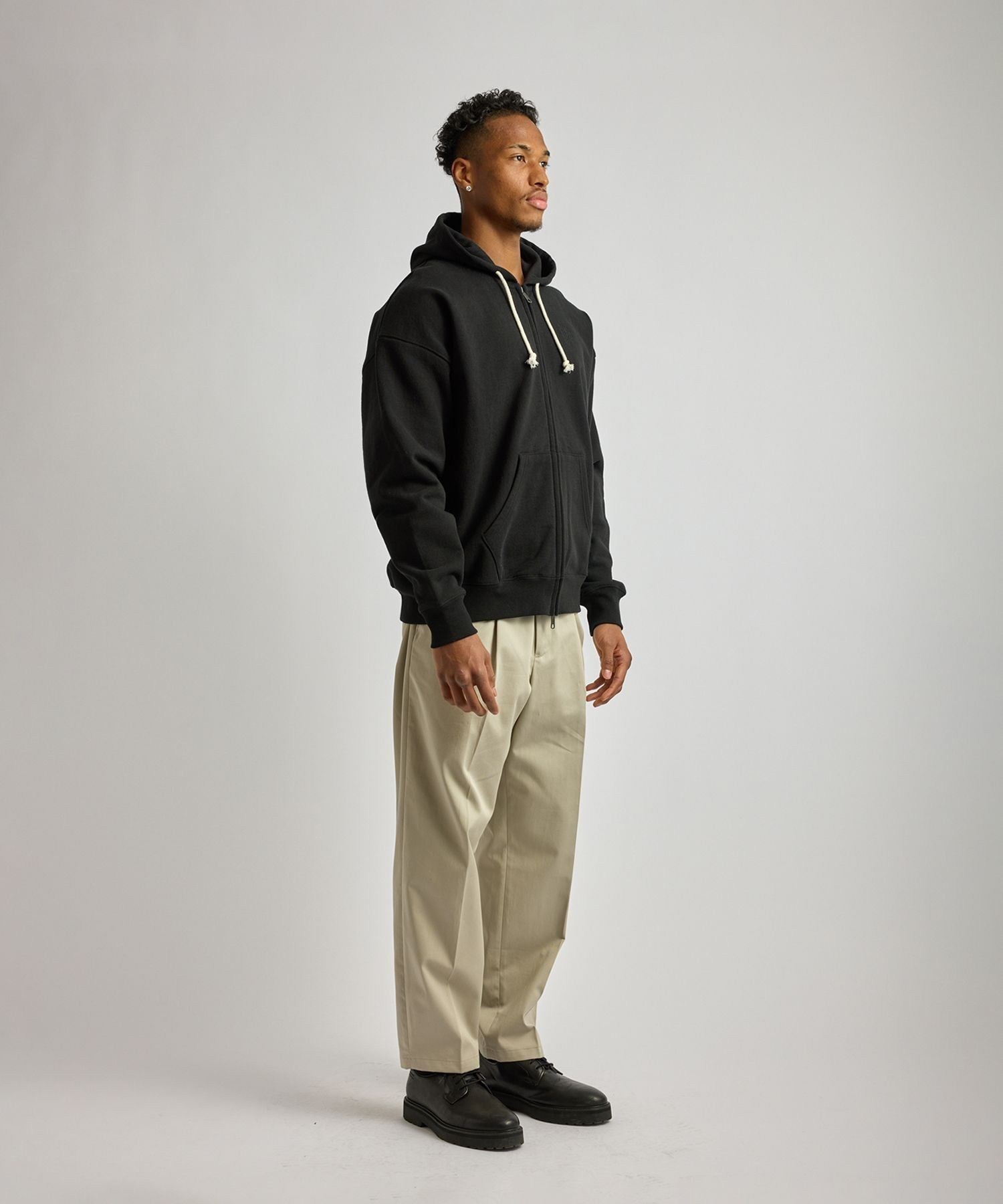 Canal Waffle Lined Zip Hoodie