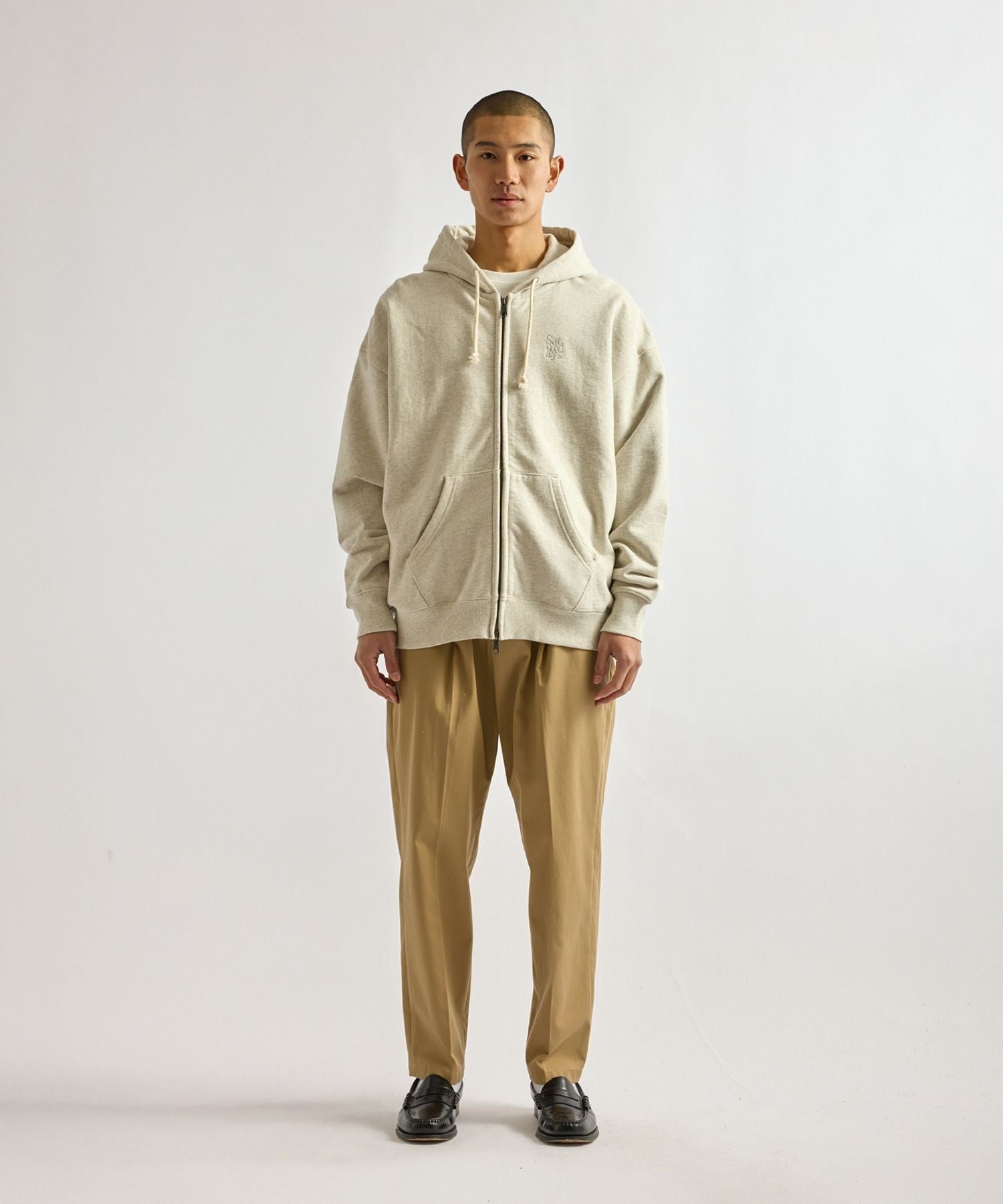 Canal Waffle Lined Zip Hoodie